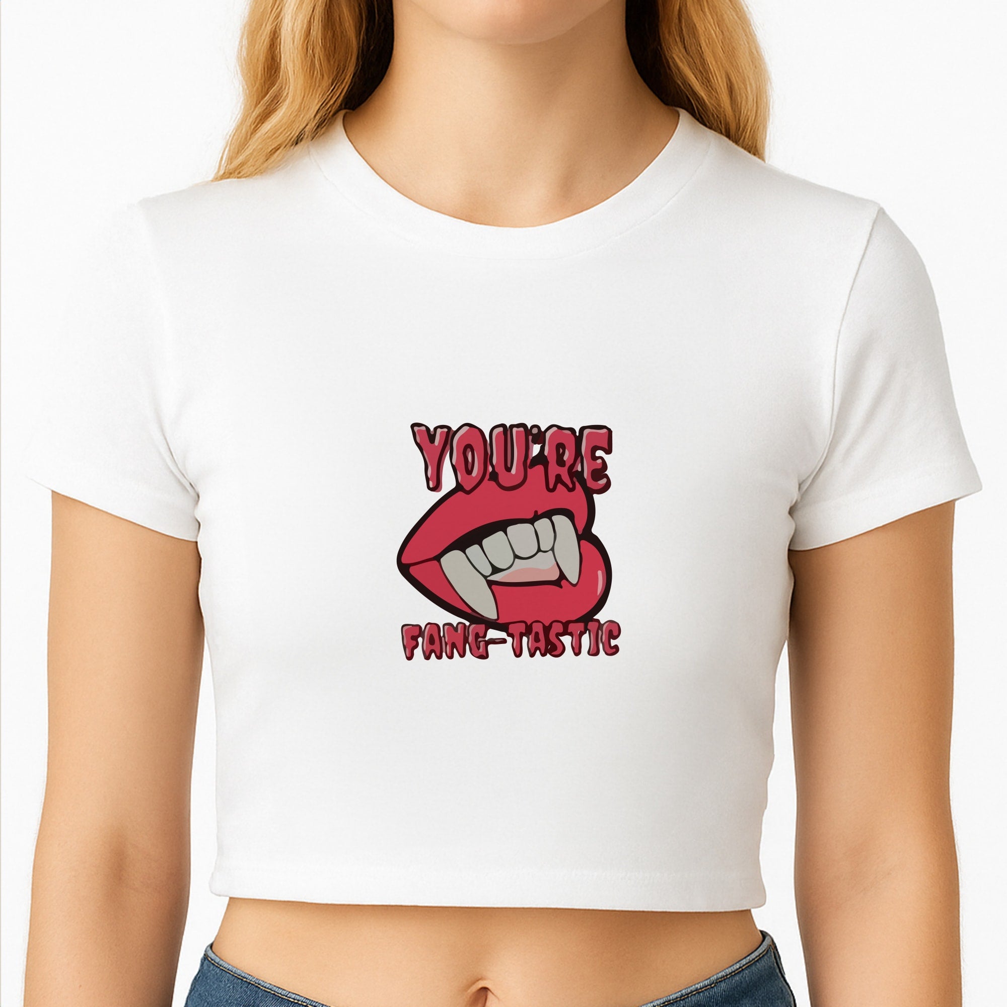 You're Fang-Tastic - Halloween Crop Top
