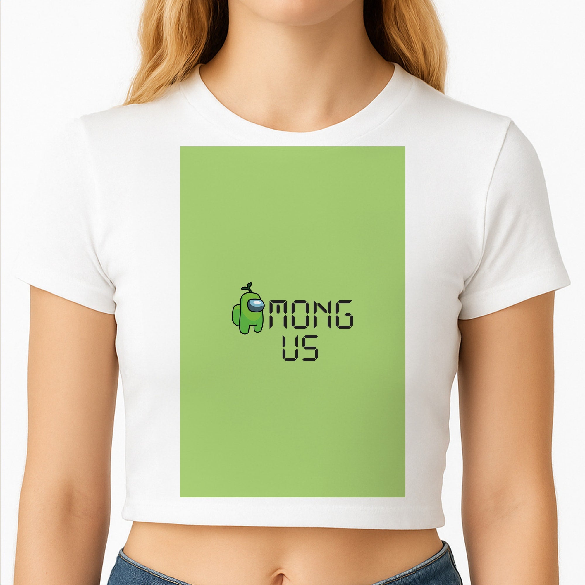 Among Gaming - Green Crop Top