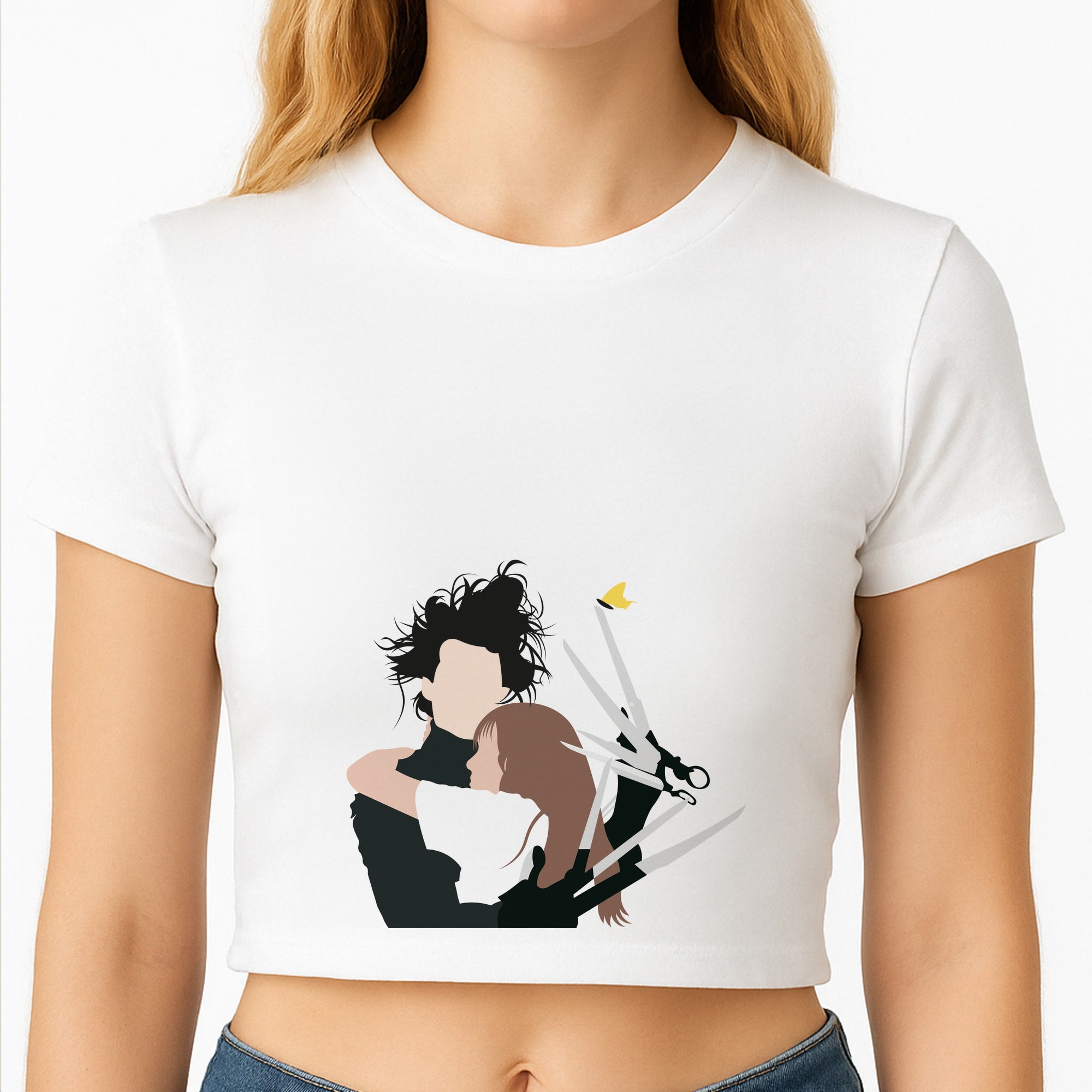 Edward And Kim -Scissorhands Crop Top