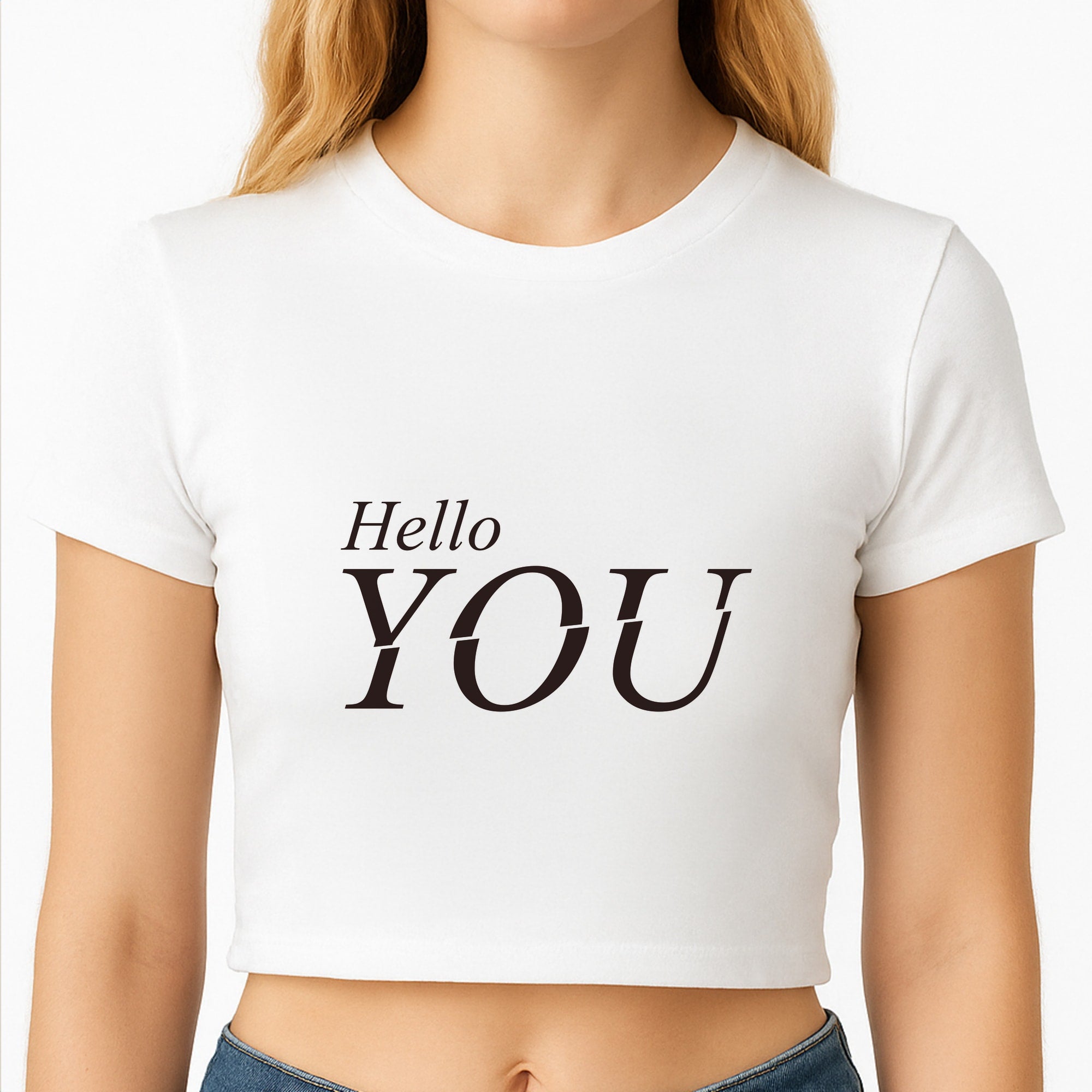 Hello You Crop Top
