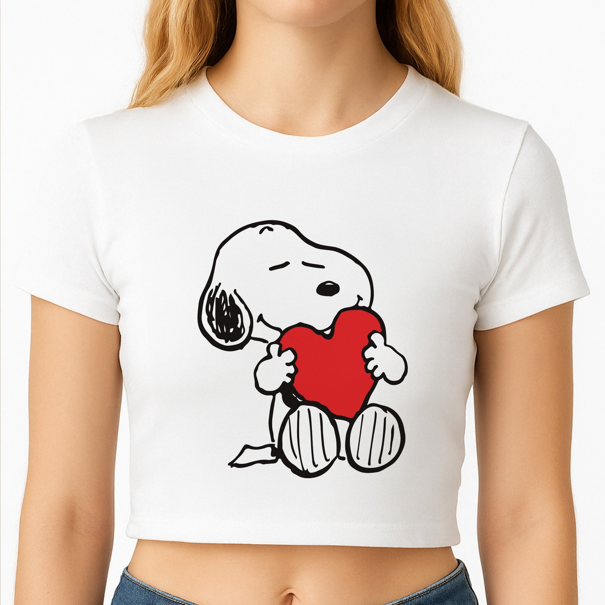 Snoopy - Valentine's Day Crop Top