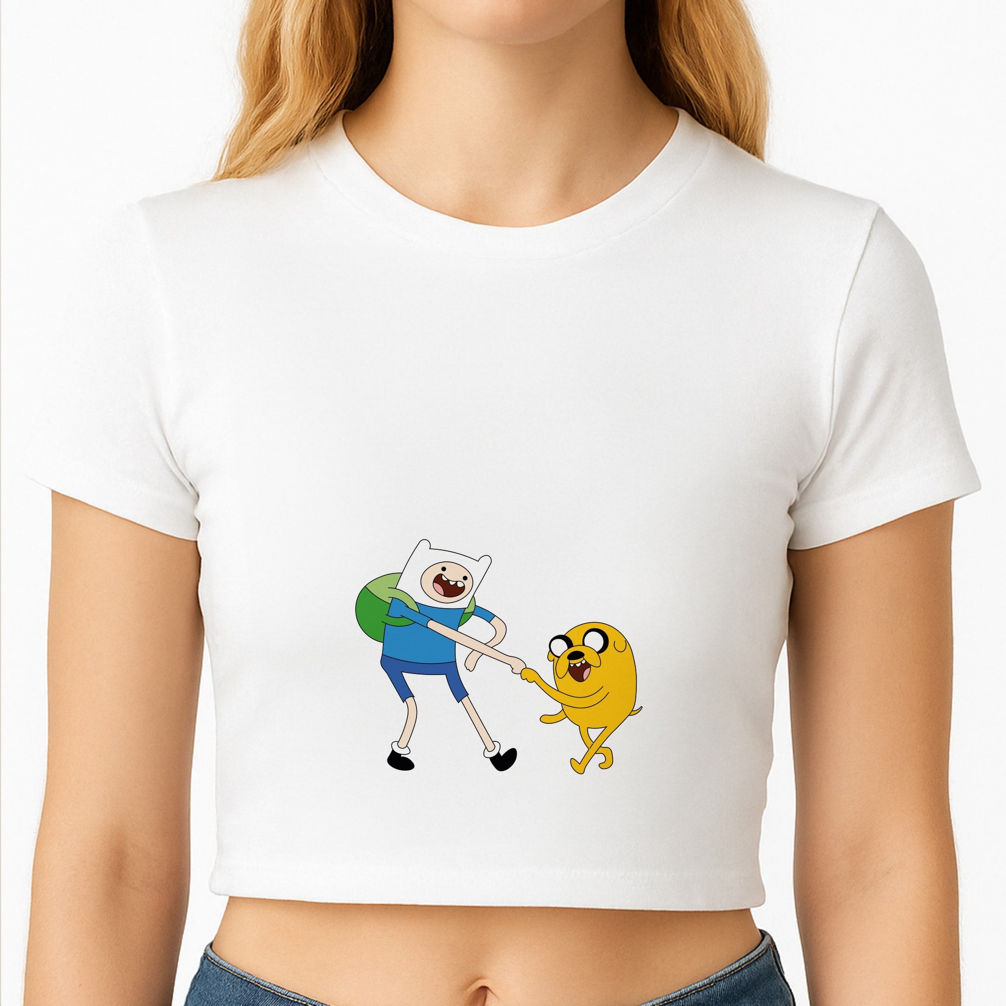 Jake The Dog And Finn The Human Crop Top