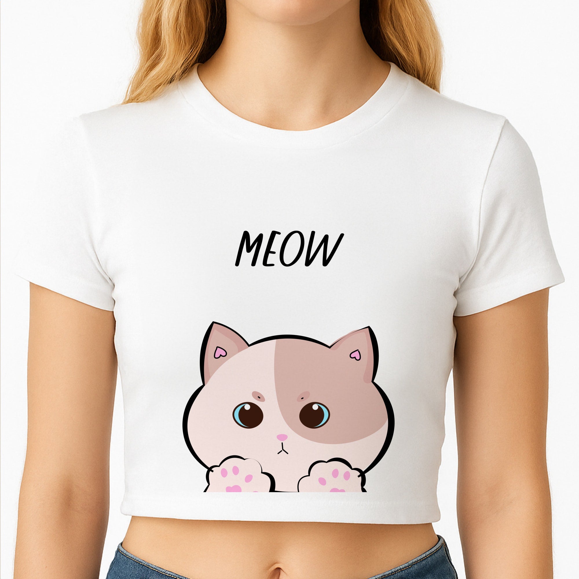 Pale Cat - Cats Crop Top