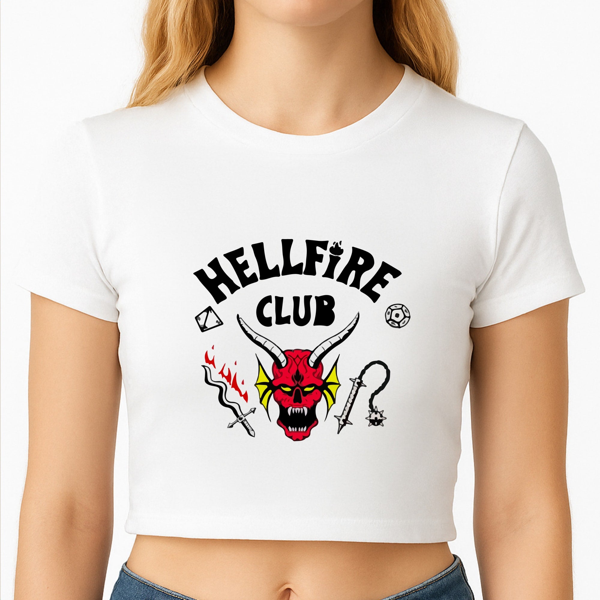 Hellfire Club Logo Crop Top