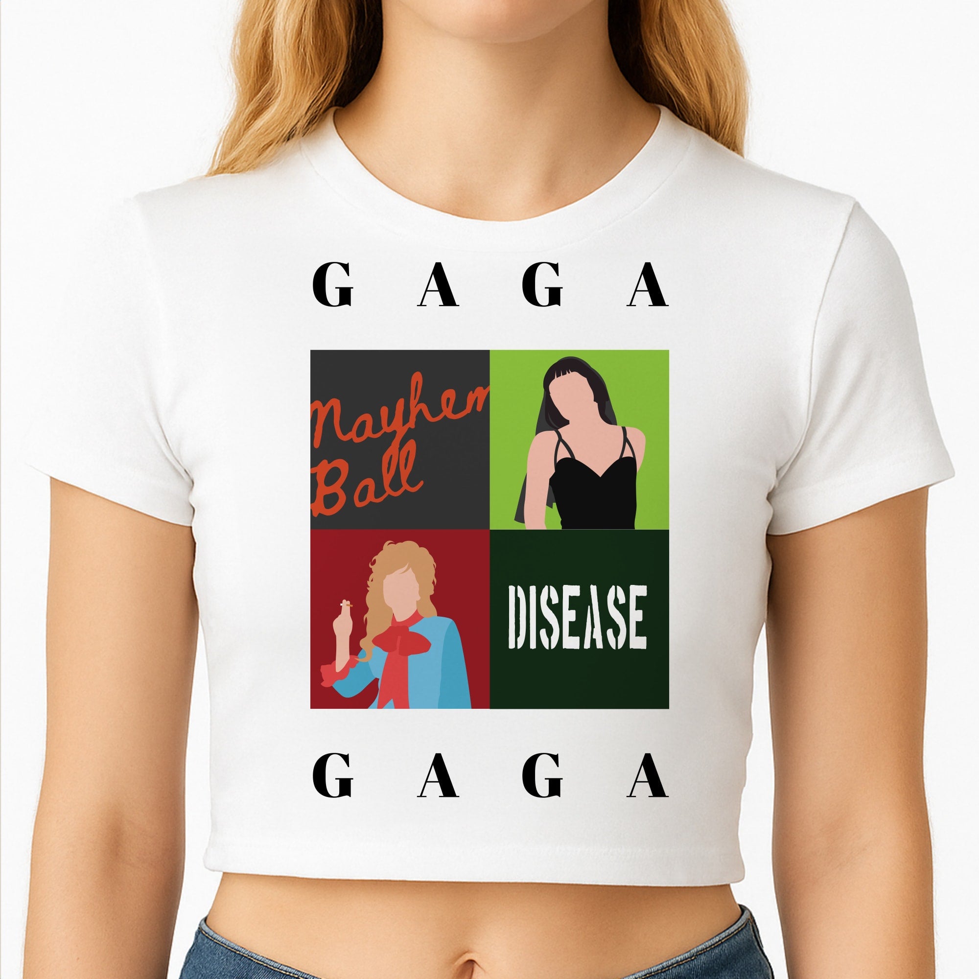 Gaga Collage Crop Top