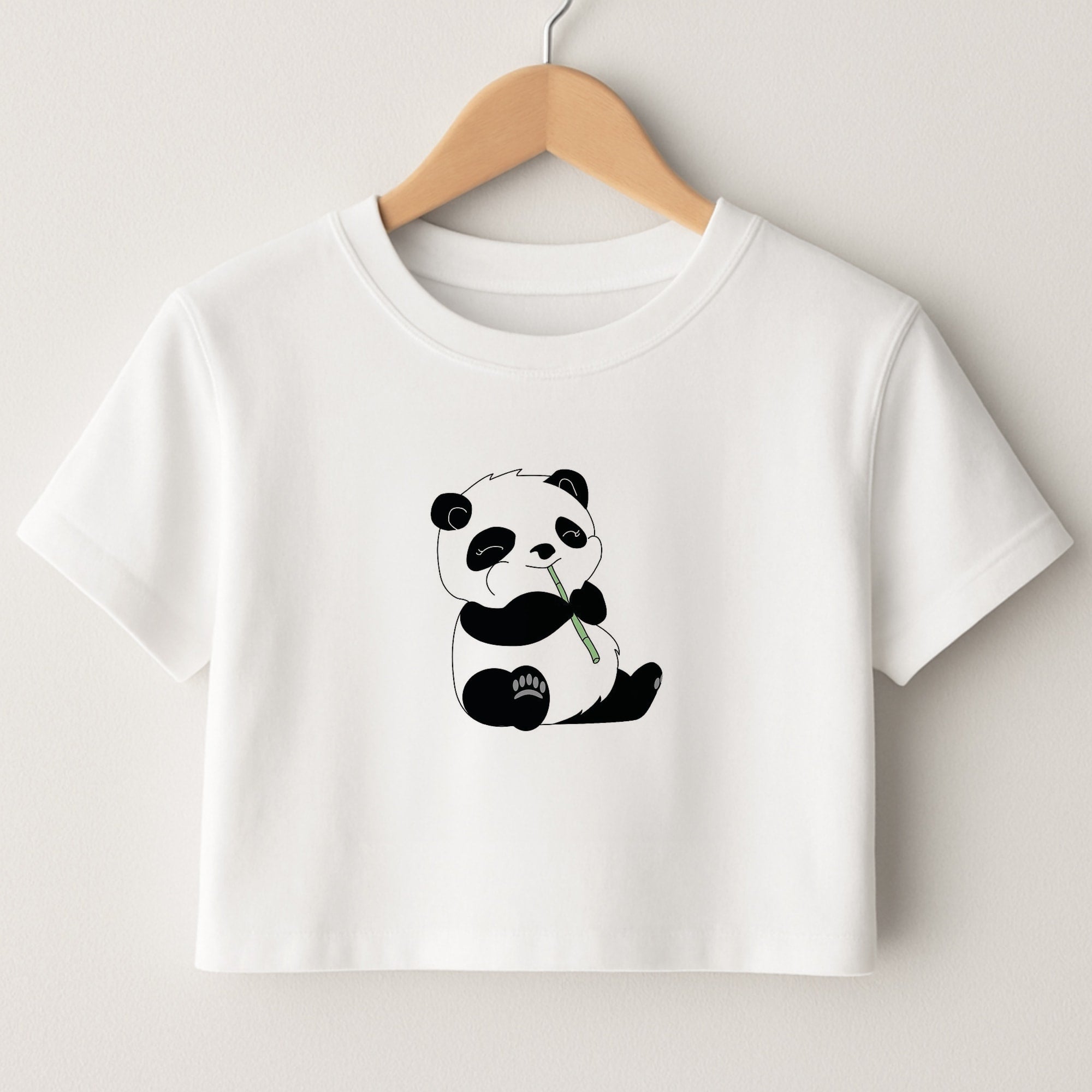 Vegan Panda Crop Top