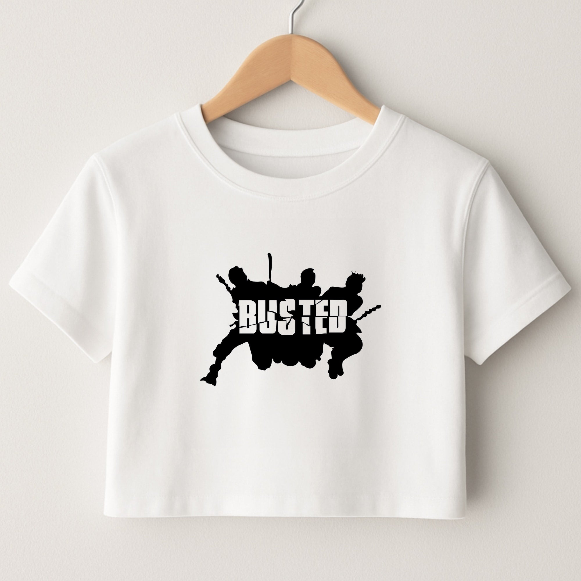 Splatter Text - Bust Band Crop Top