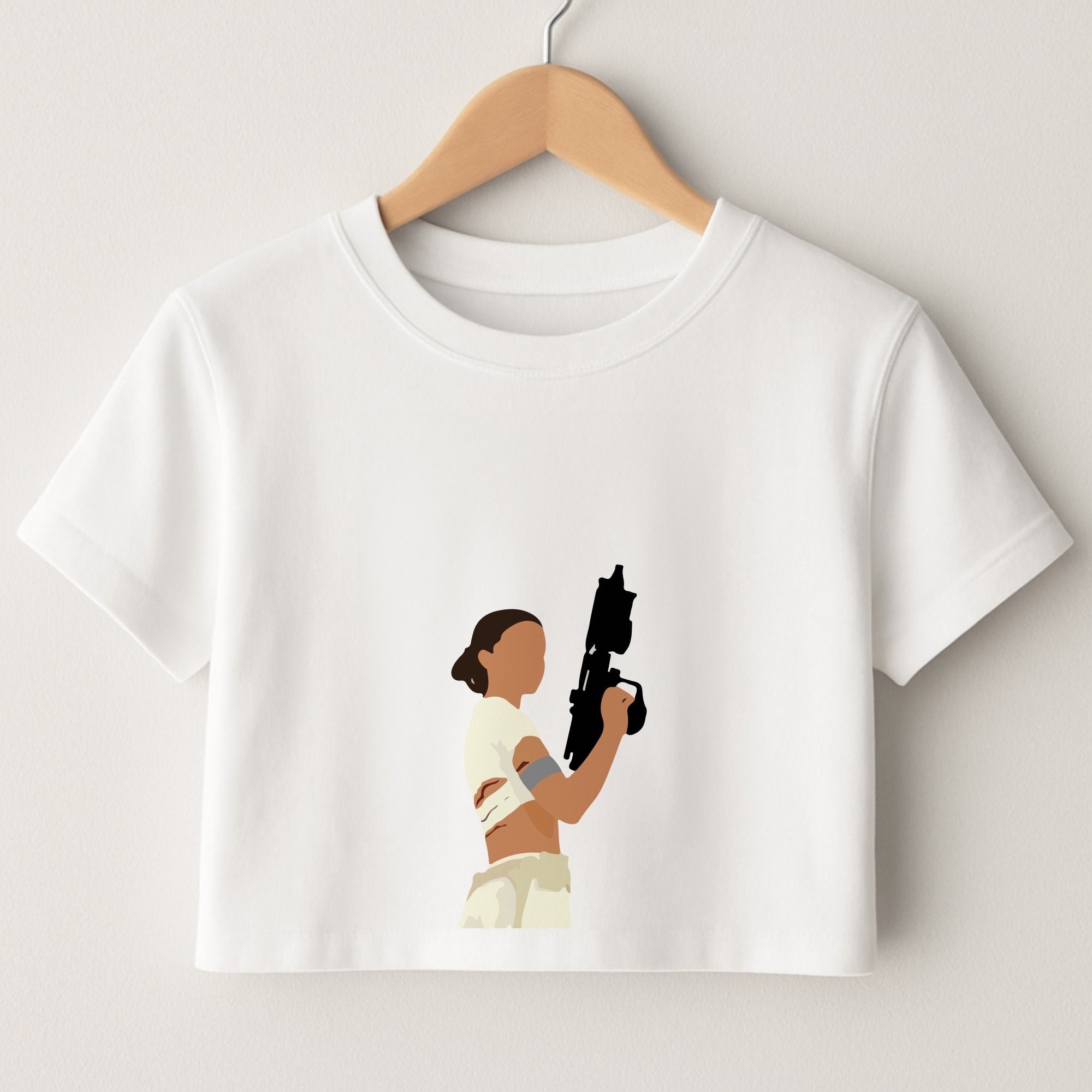 Leia With Gun Crop Top