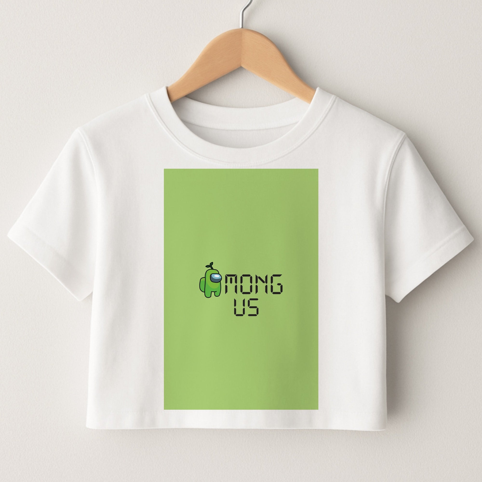 Among Gaming - Green Crop Top