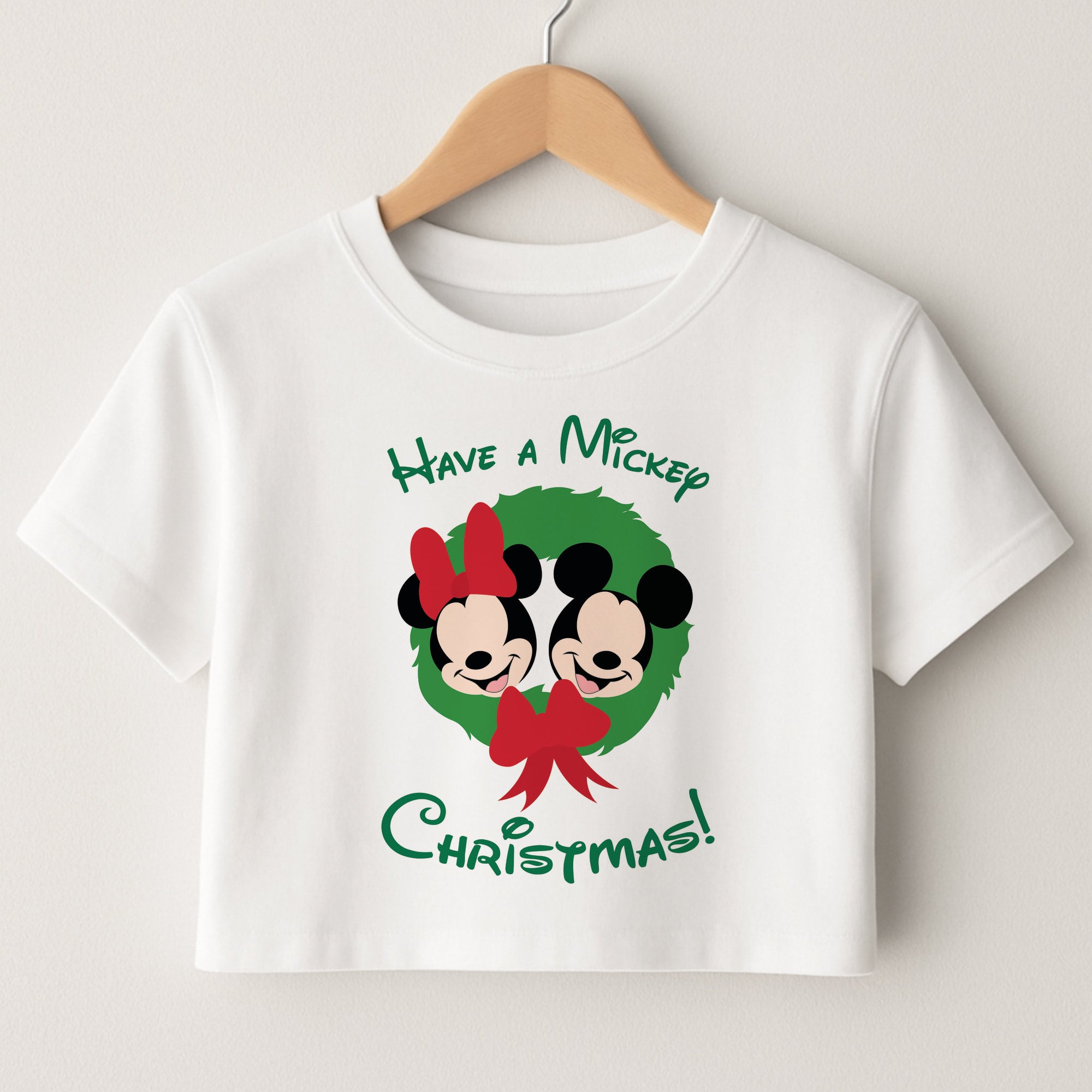 Have A Mickey Christmas Crop Top