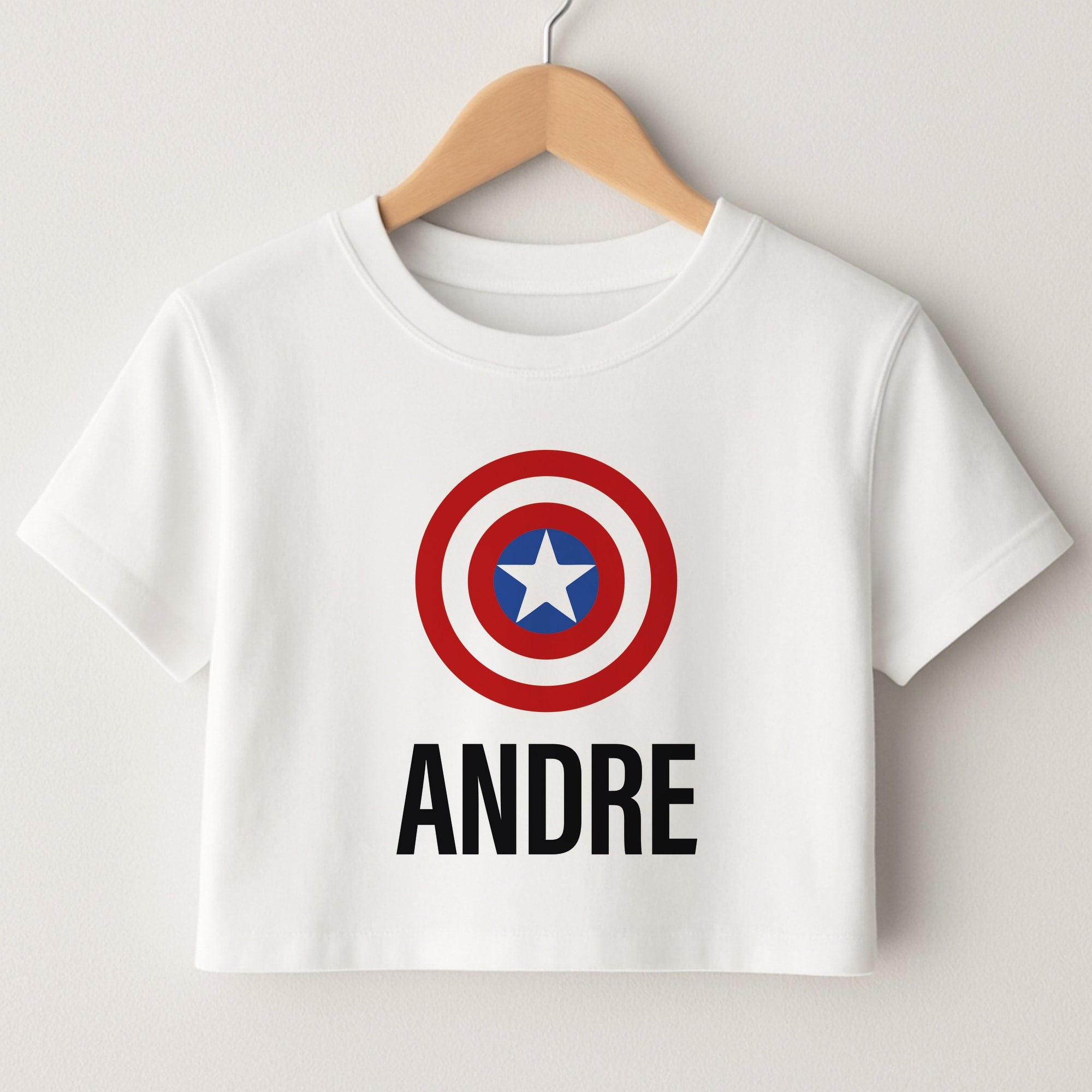 Captain America - Personalised Superhero Comic Crop Top