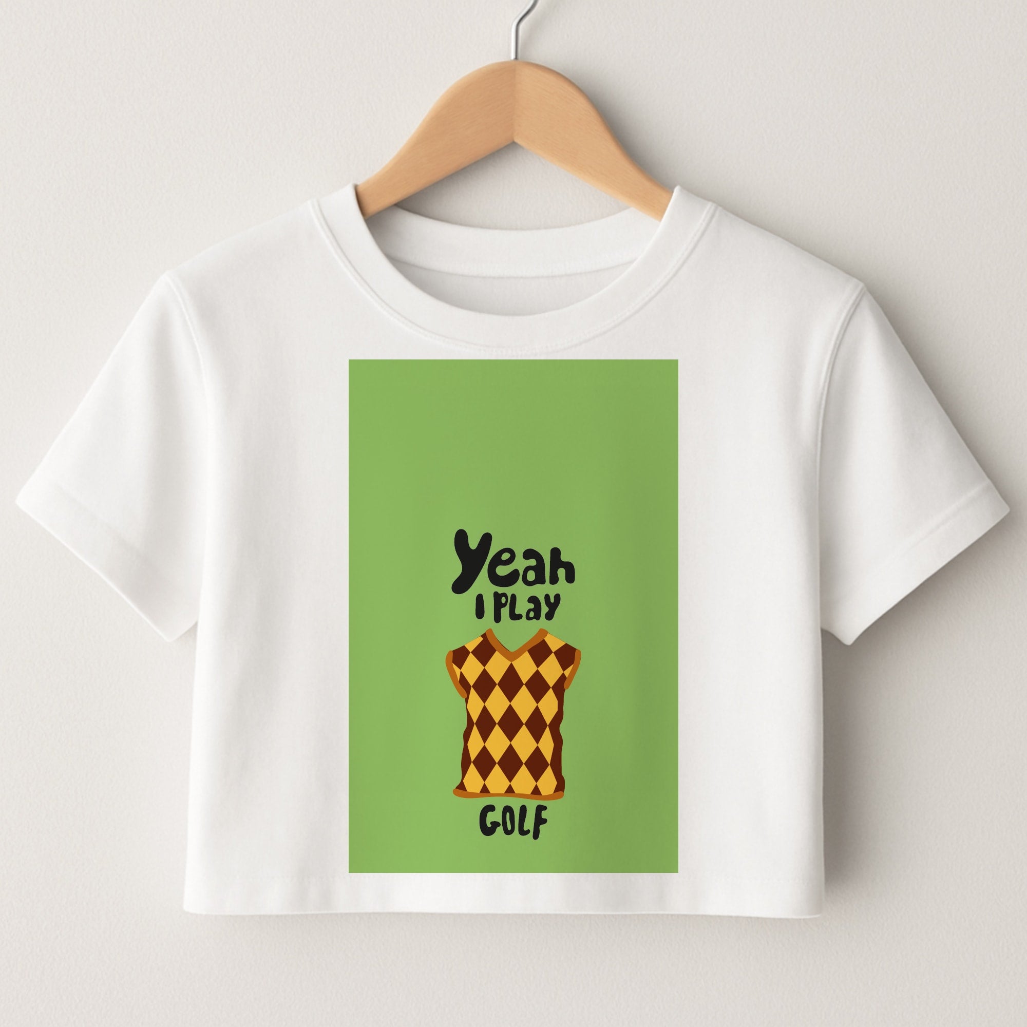 Yeah I play golf - Golf Crop Top