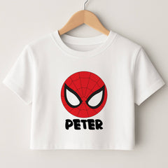 SpiderMan - Personalised Superhero Comic Crop Top