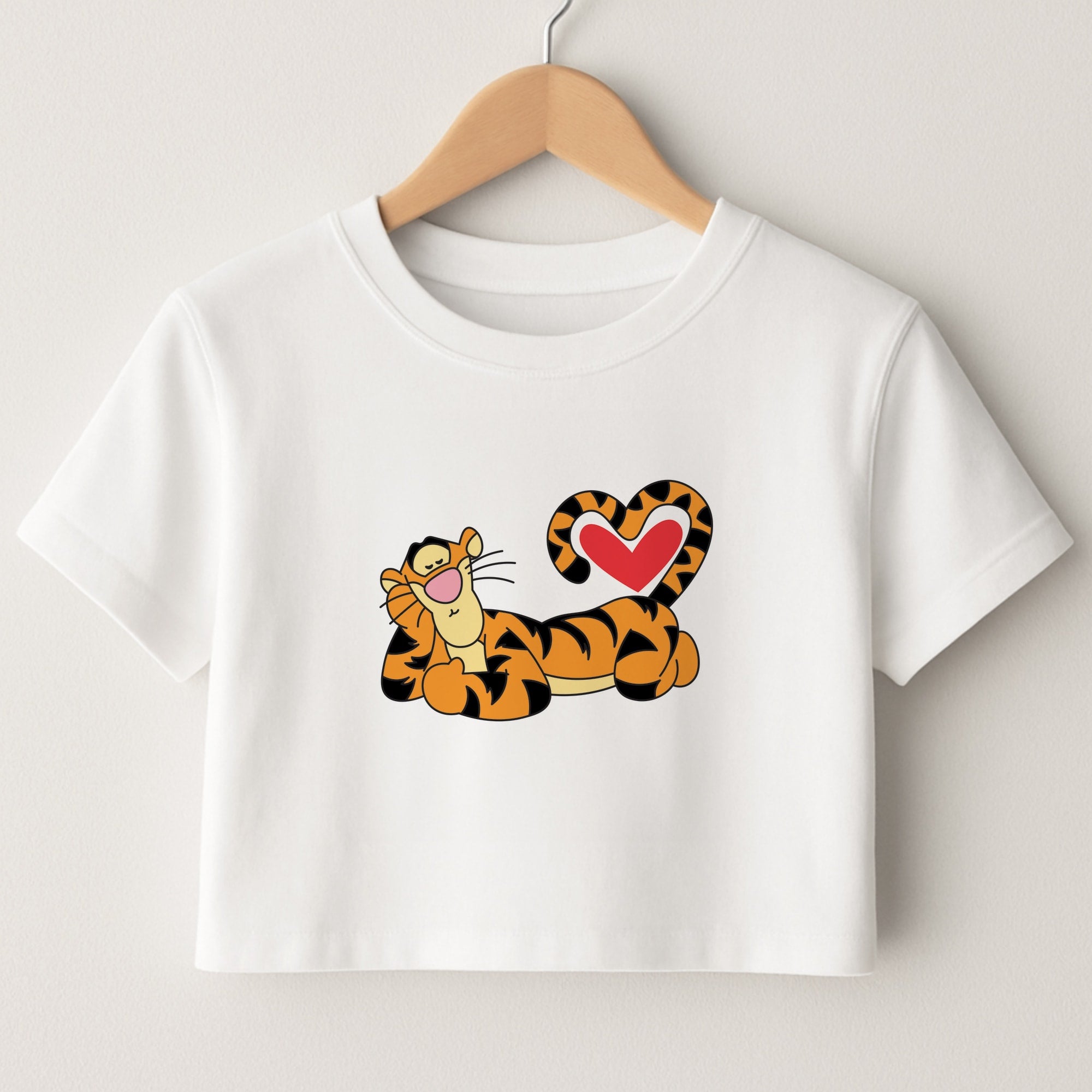 Tiger Valentine's Crop Top