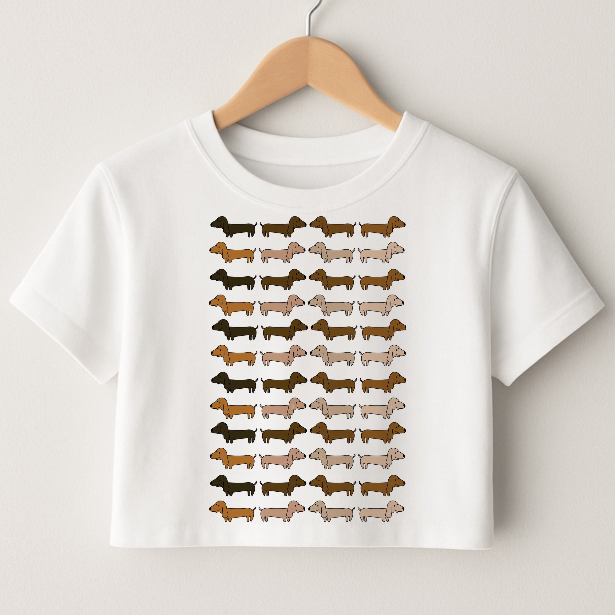 Collage - Dachshunds Crop Top