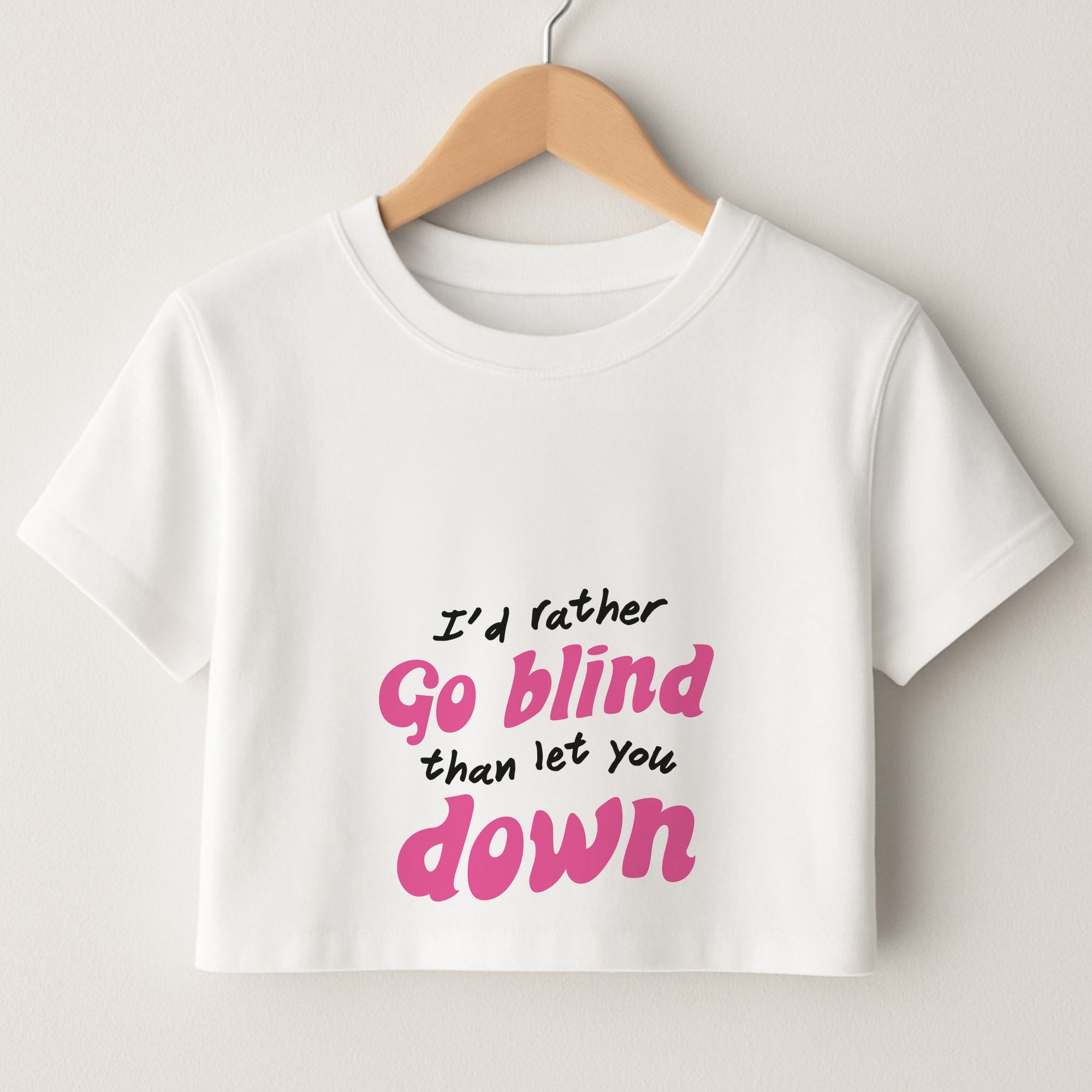 I'd Rather Go Blind Crop Top