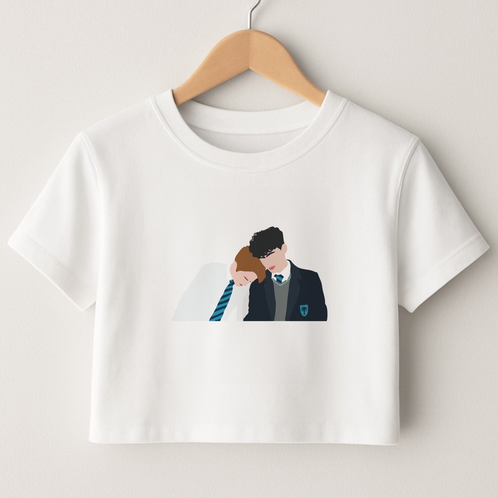 Nick And Charlie School Clothes - Heart TV Crop Top