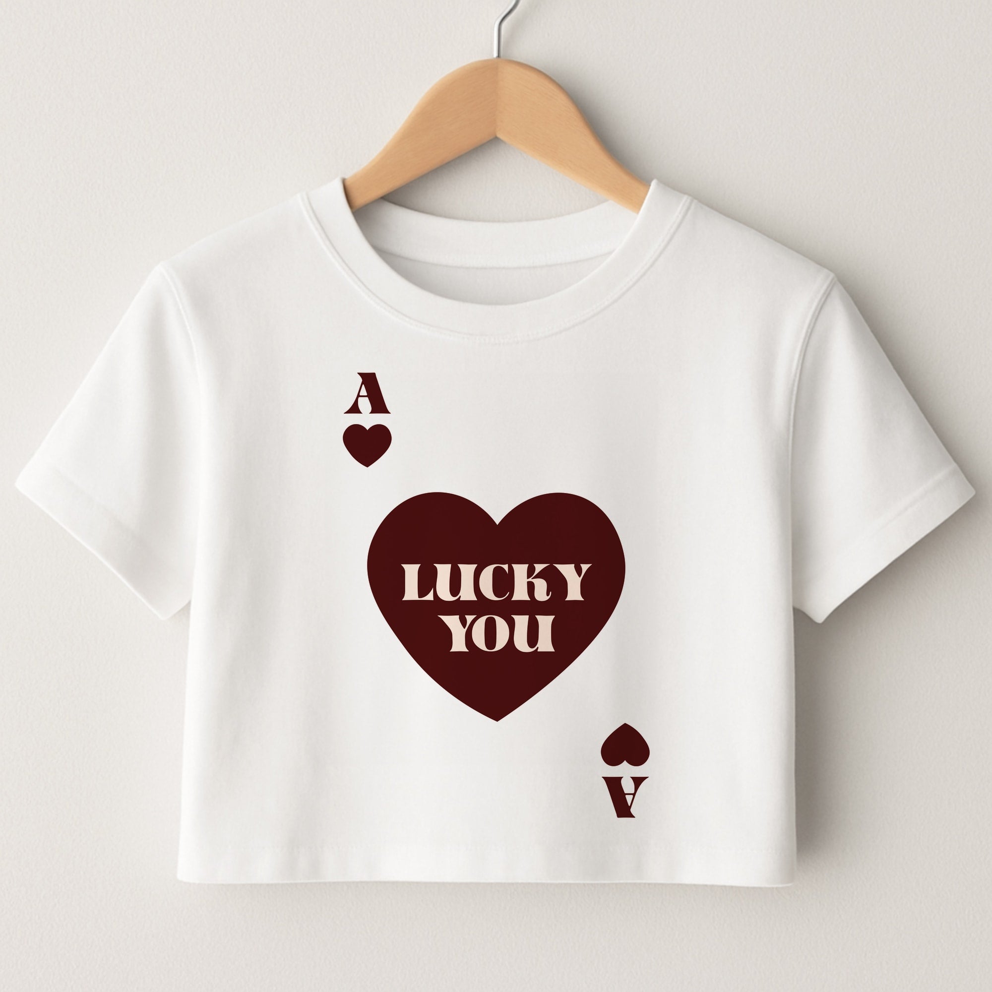 Ace Of Hearts Lucky You Crop Top