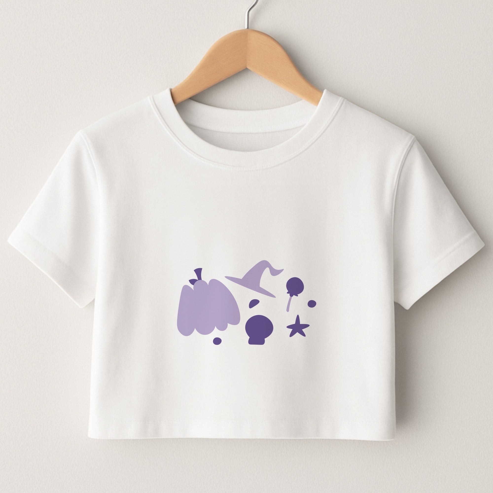 Halloween Pattern 5 Crop Top