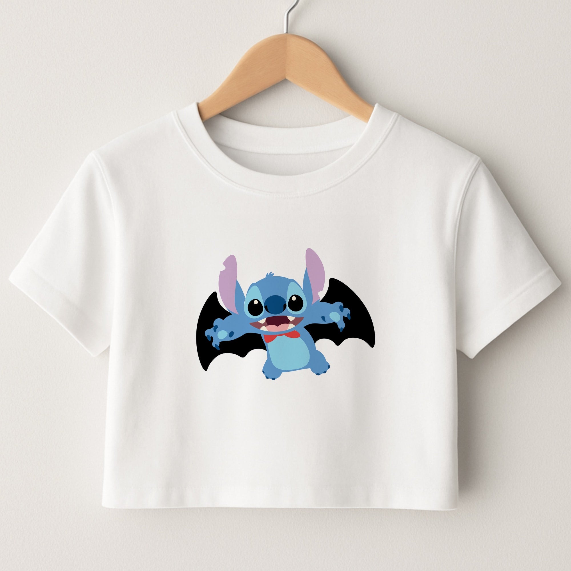 Vampire Alien Blue Halloween Crop Top