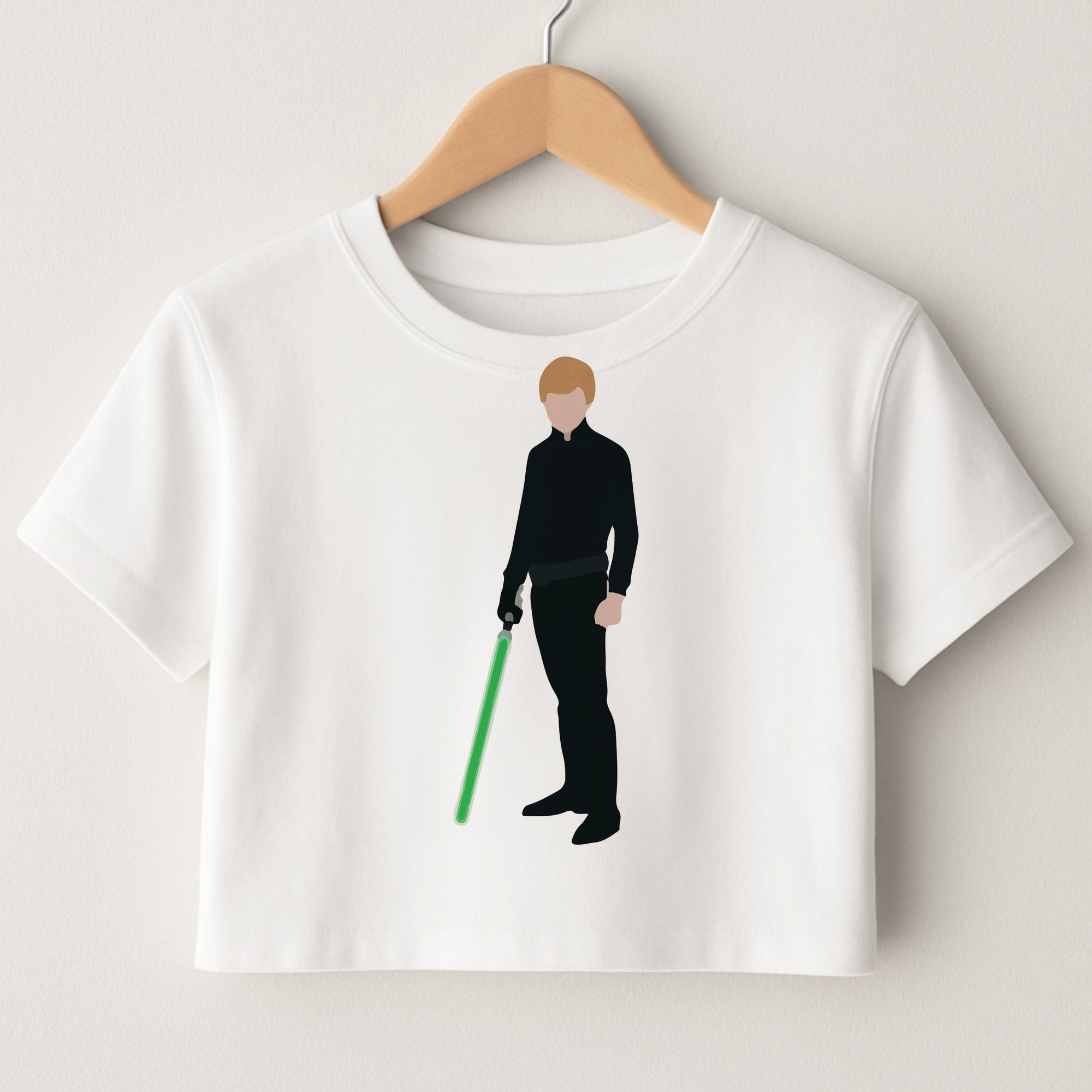 Skywalker Green Lightsaber Crop Top