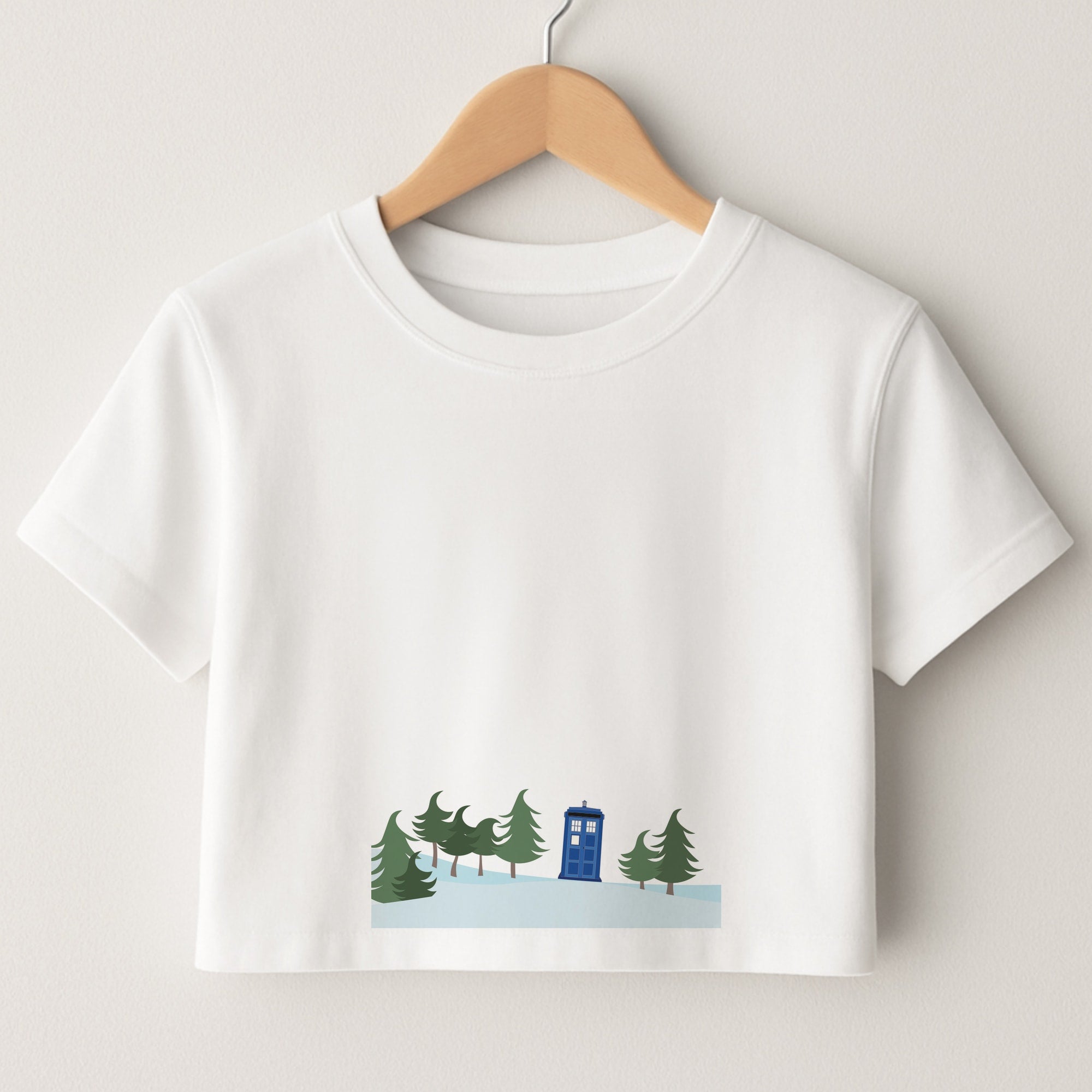 Christmas Tardis - Doctor Who Crop Top