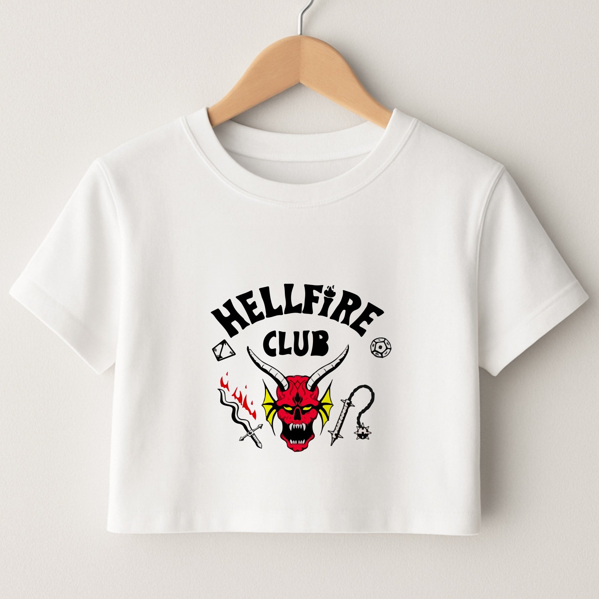 Hellfire Club Logo Crop Top