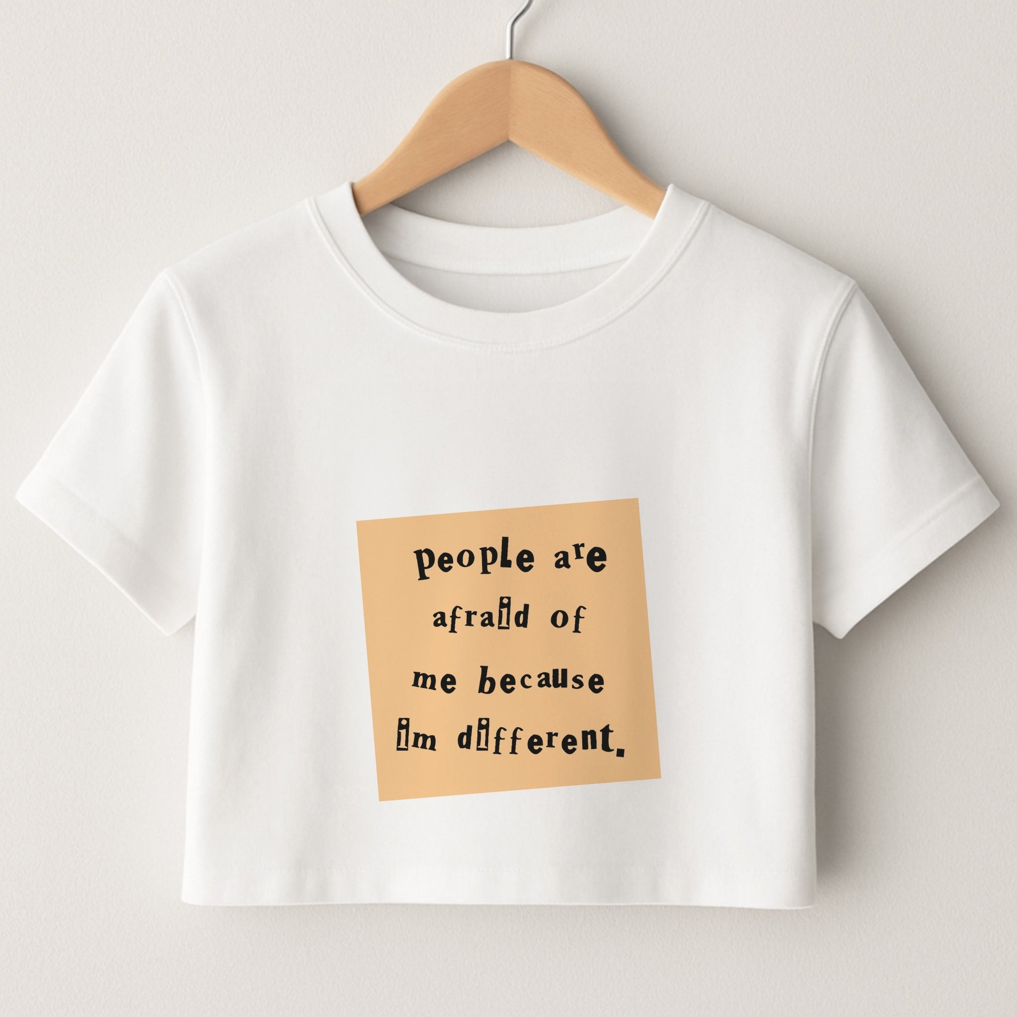 People Are Afraid Of Me - Scissorhands Crop Top