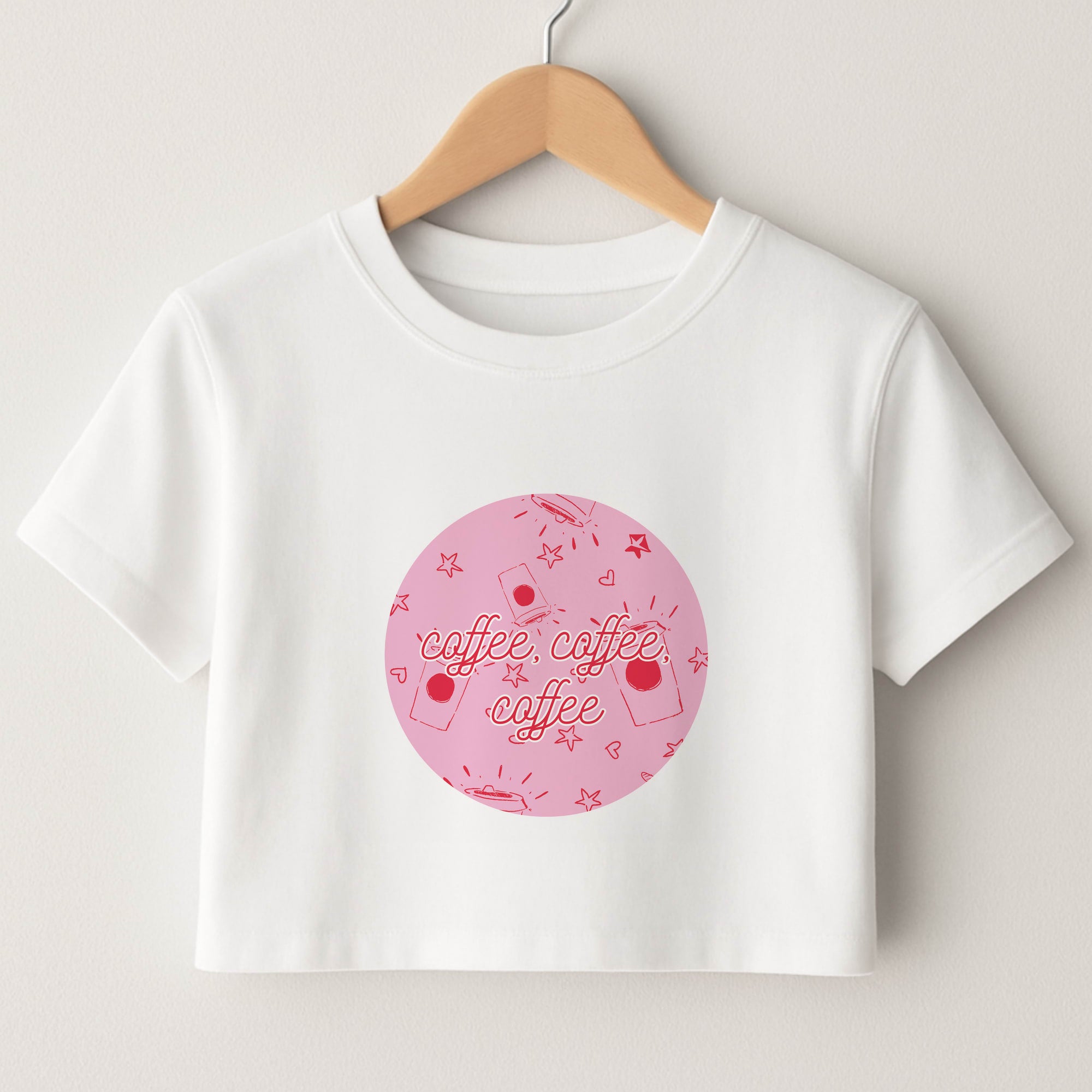 Coffee Pattern - Chamberlain Crop Top