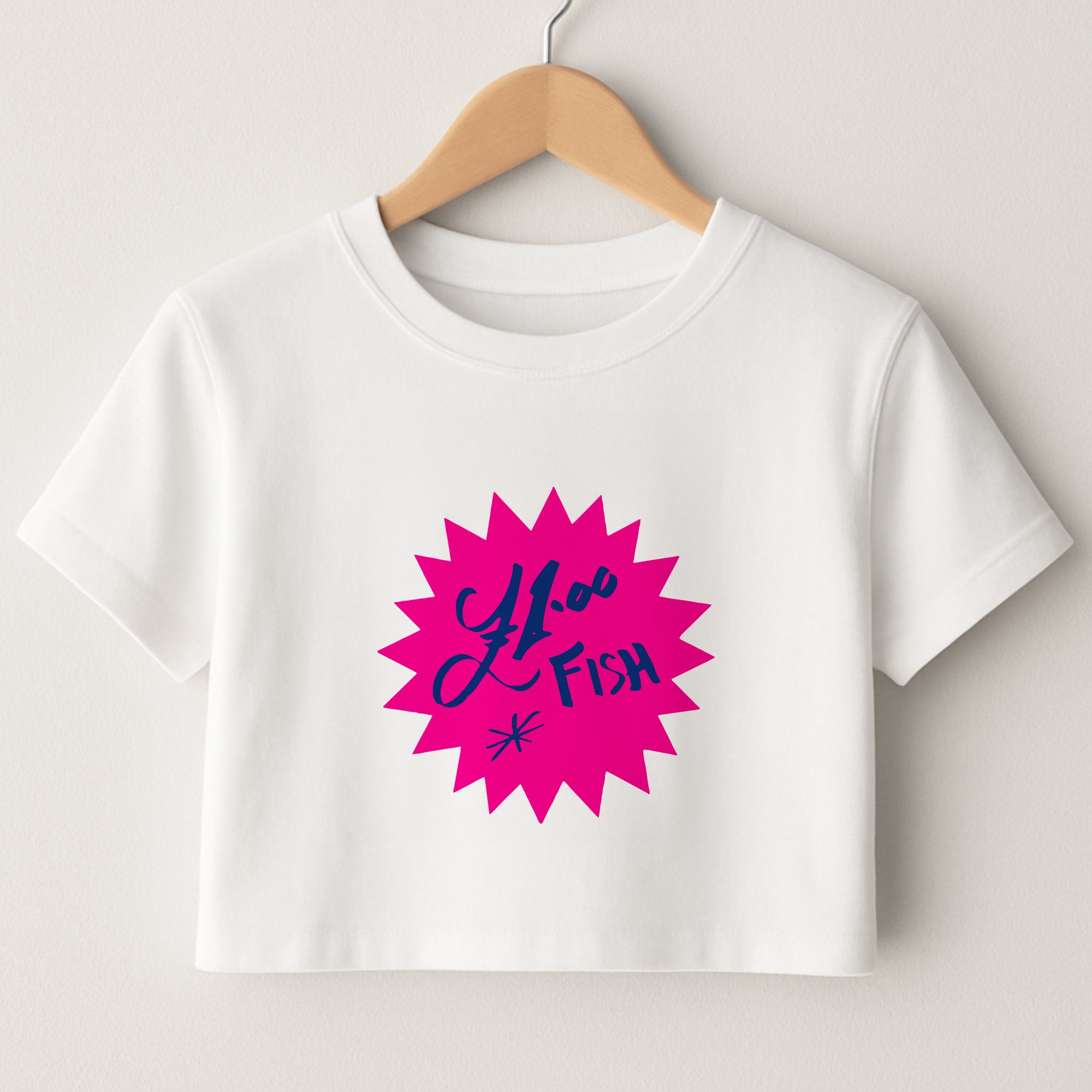 One Pound Fish - British Pop Culture Crop Top