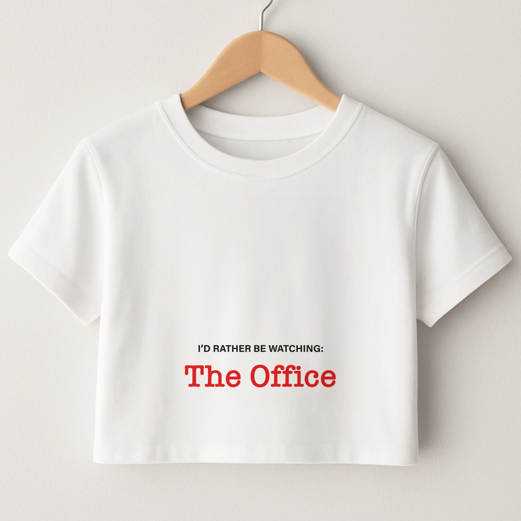 I'd Rather Be Watching The Office Crop Top