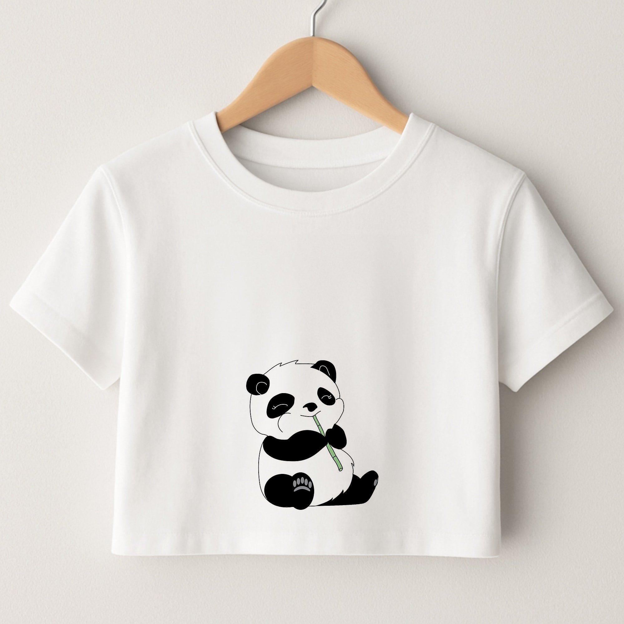 Vegan Panda Crop Top