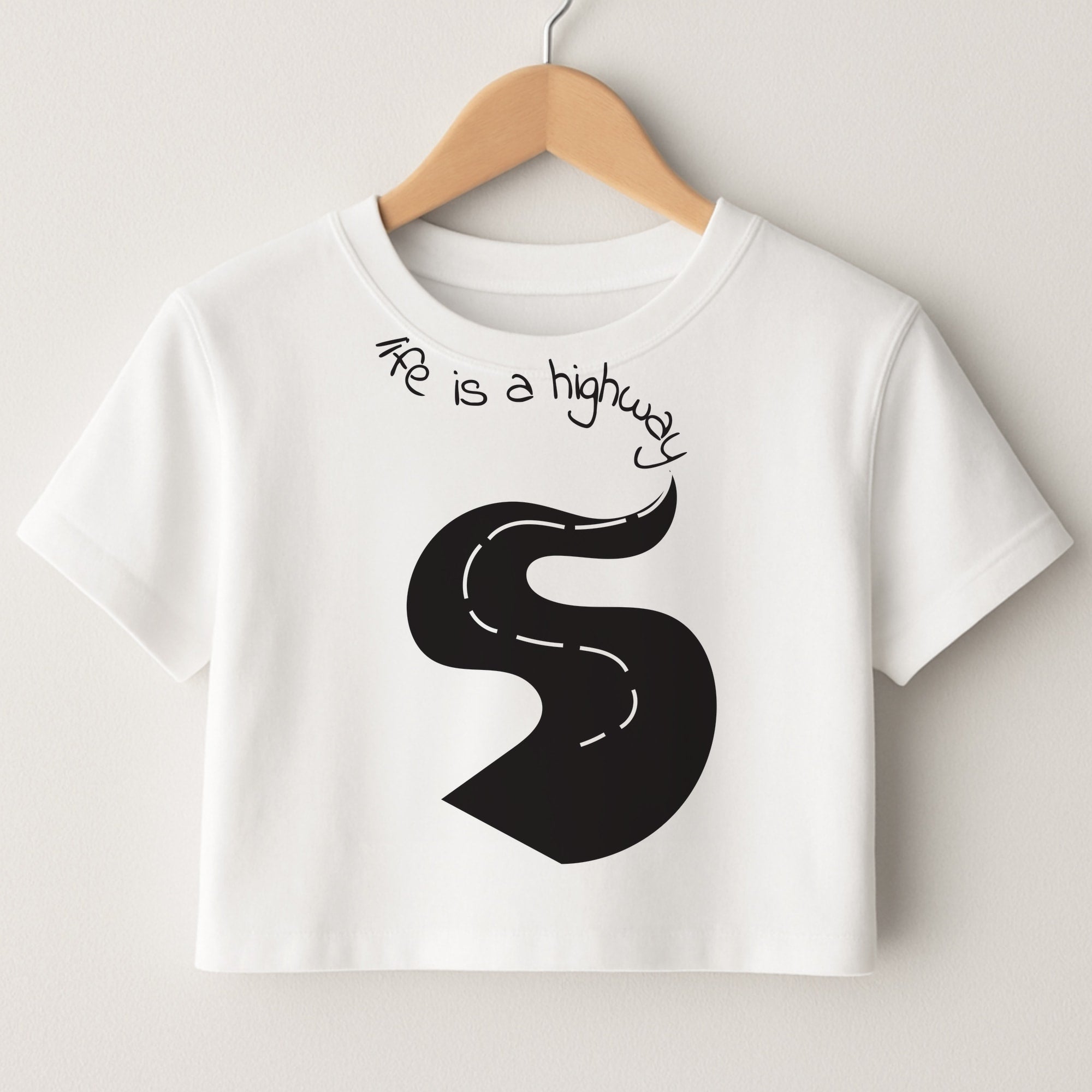 Life Is A Highway - Cars Crop Top