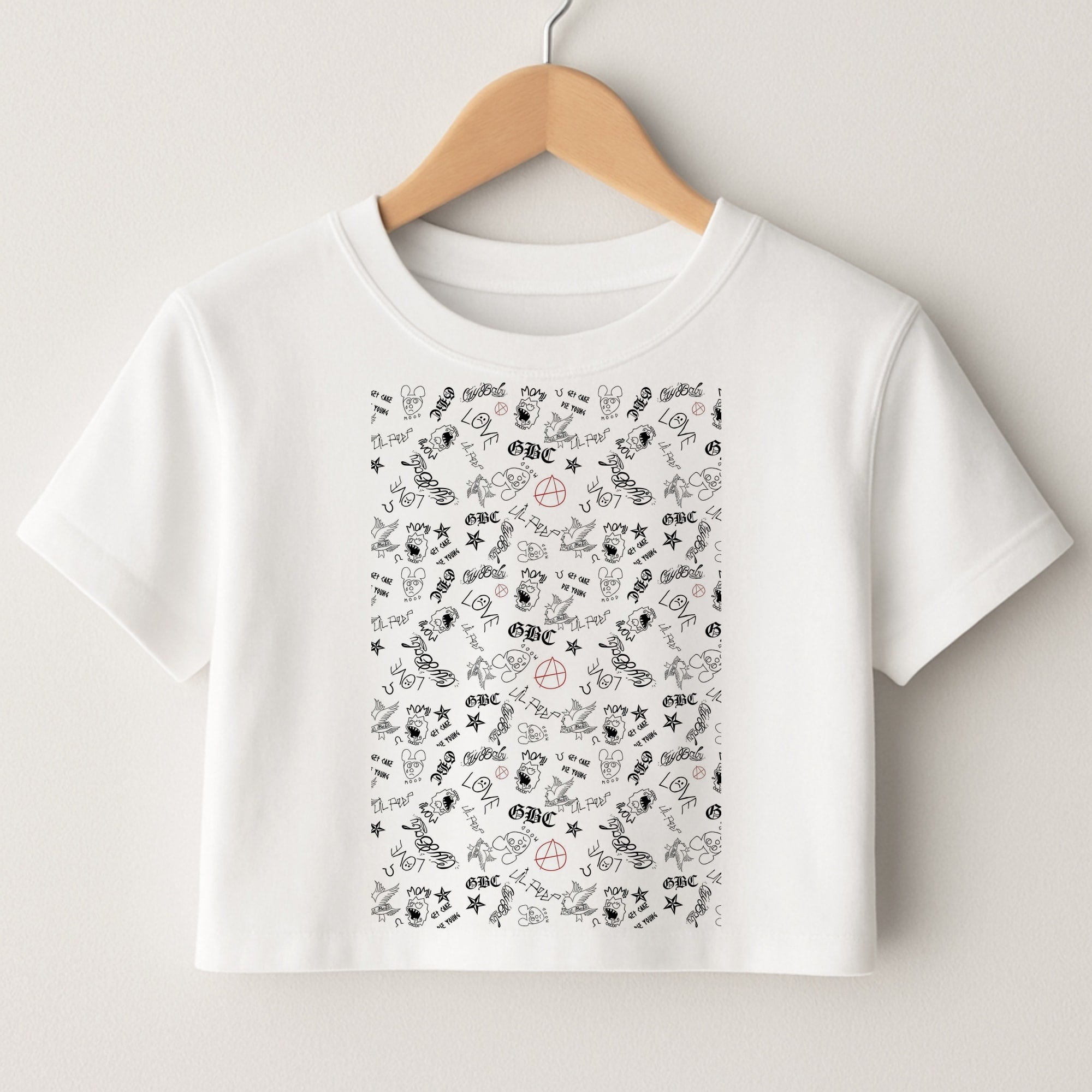 Tattoos - Peep Crop Top