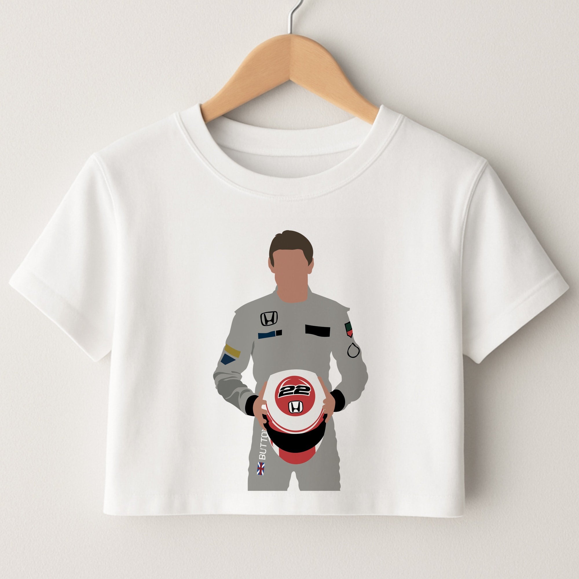Button - F1 Crop Top