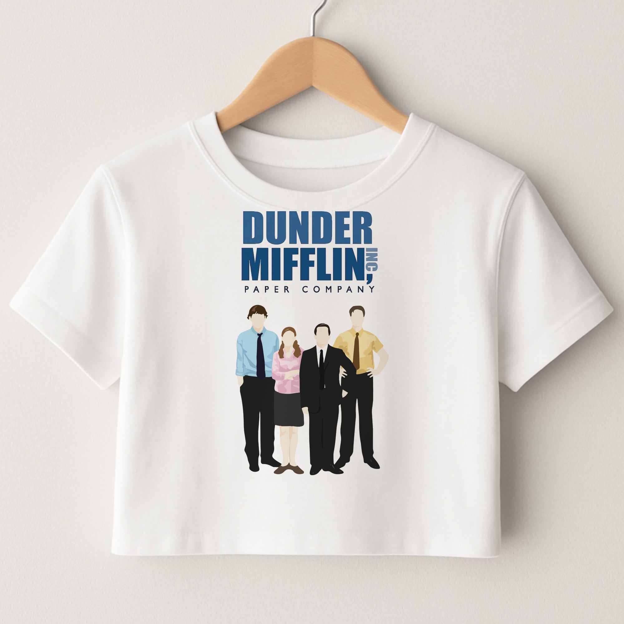 Office Cartoon - Dunder Mifflin Crop Top