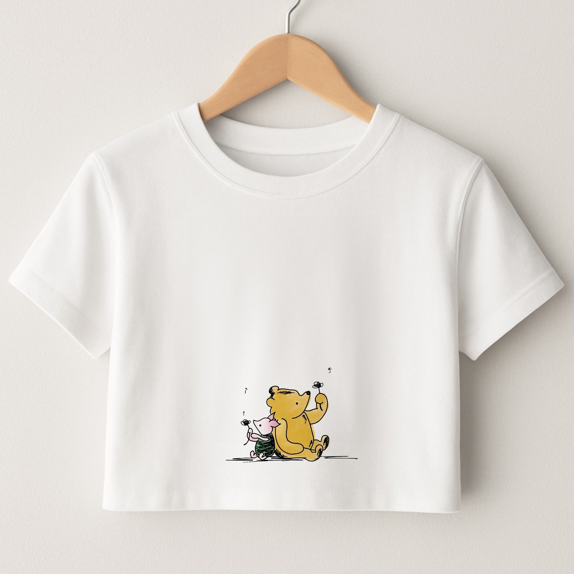 Winnie & Pig Crop Top