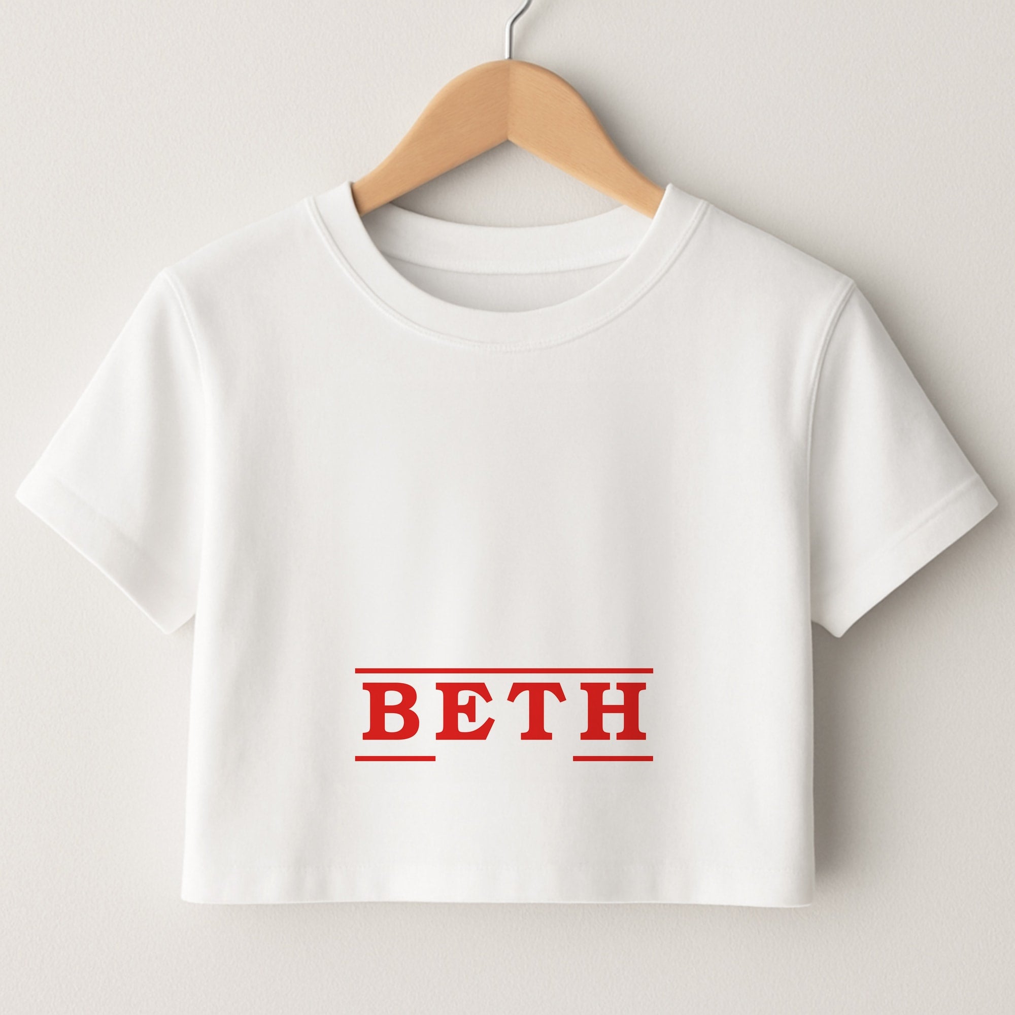 Title - Personalised Stranger Crop Top