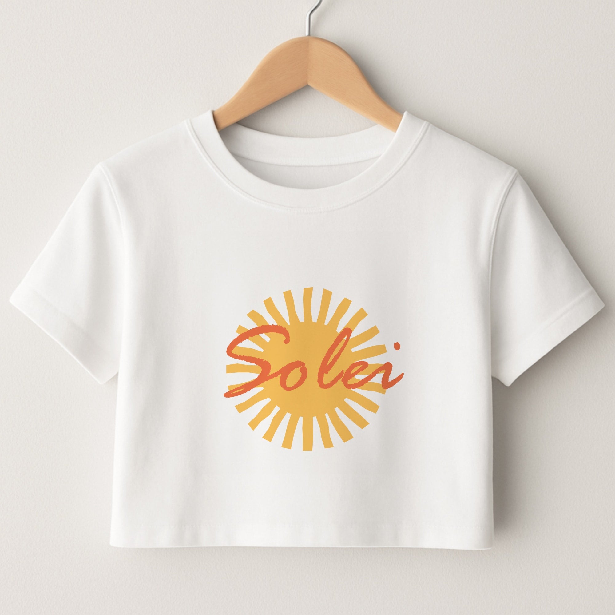Abstract Sun Solei Crop Top