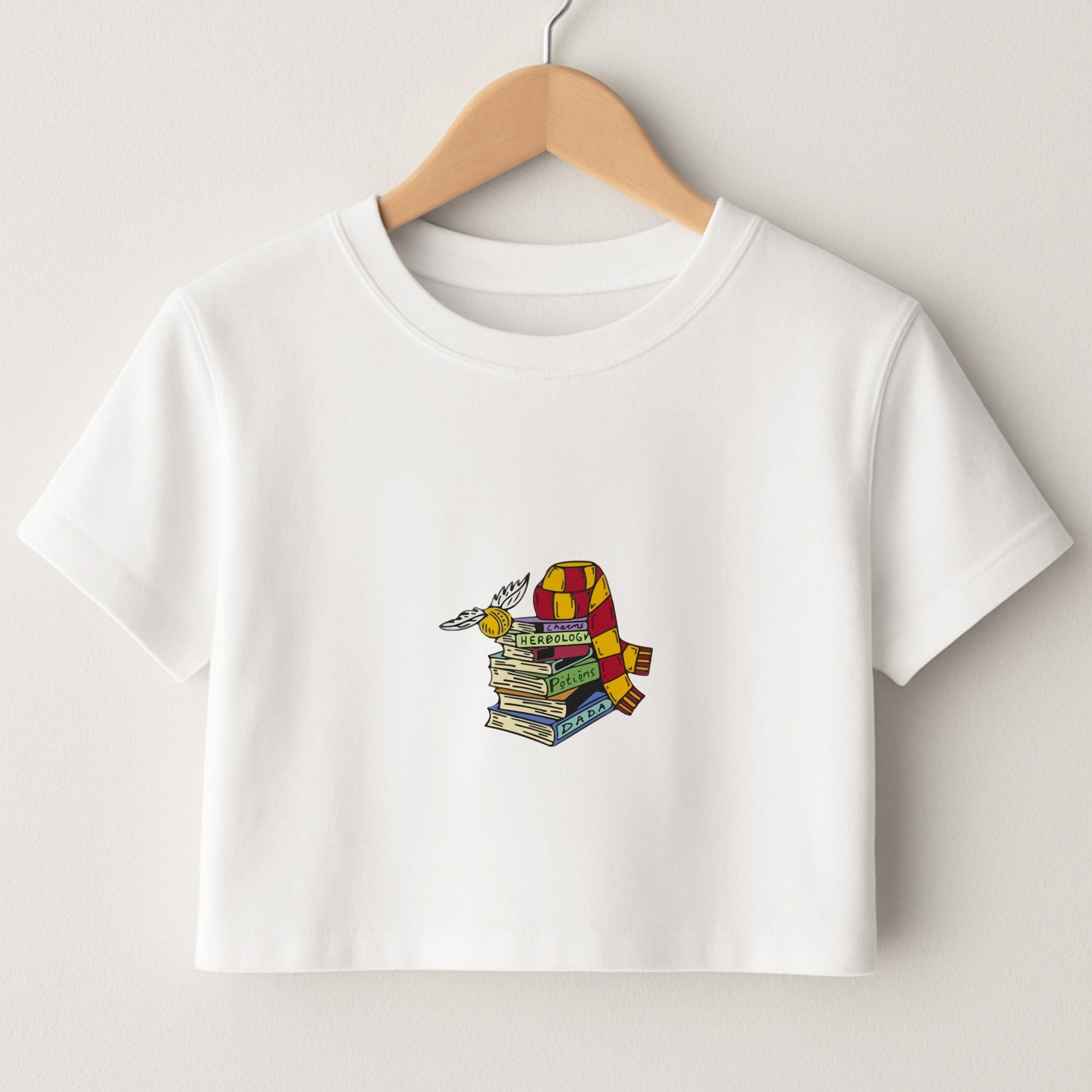 Book Stack Crop Top