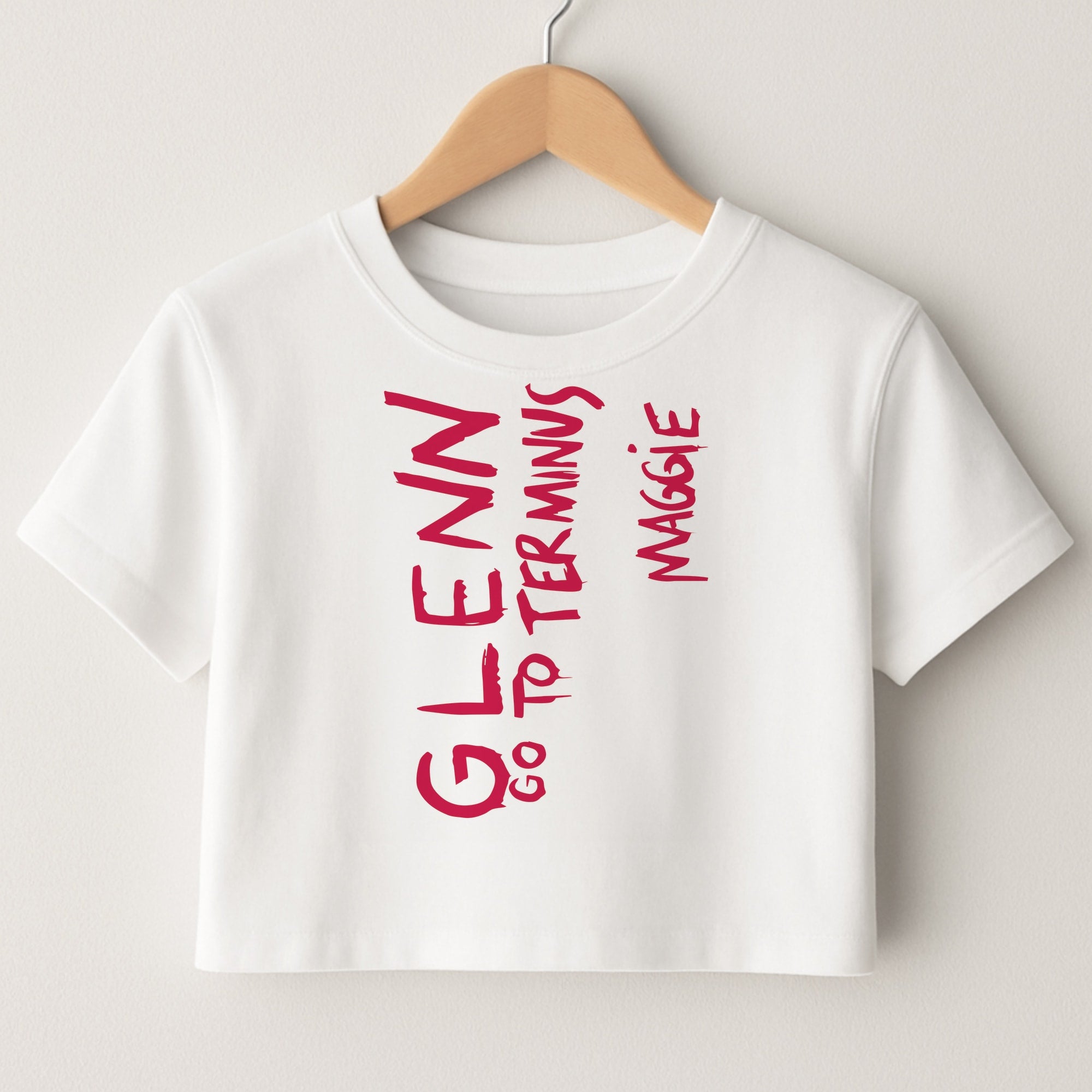 Message For Glenn - TWD Crop Top