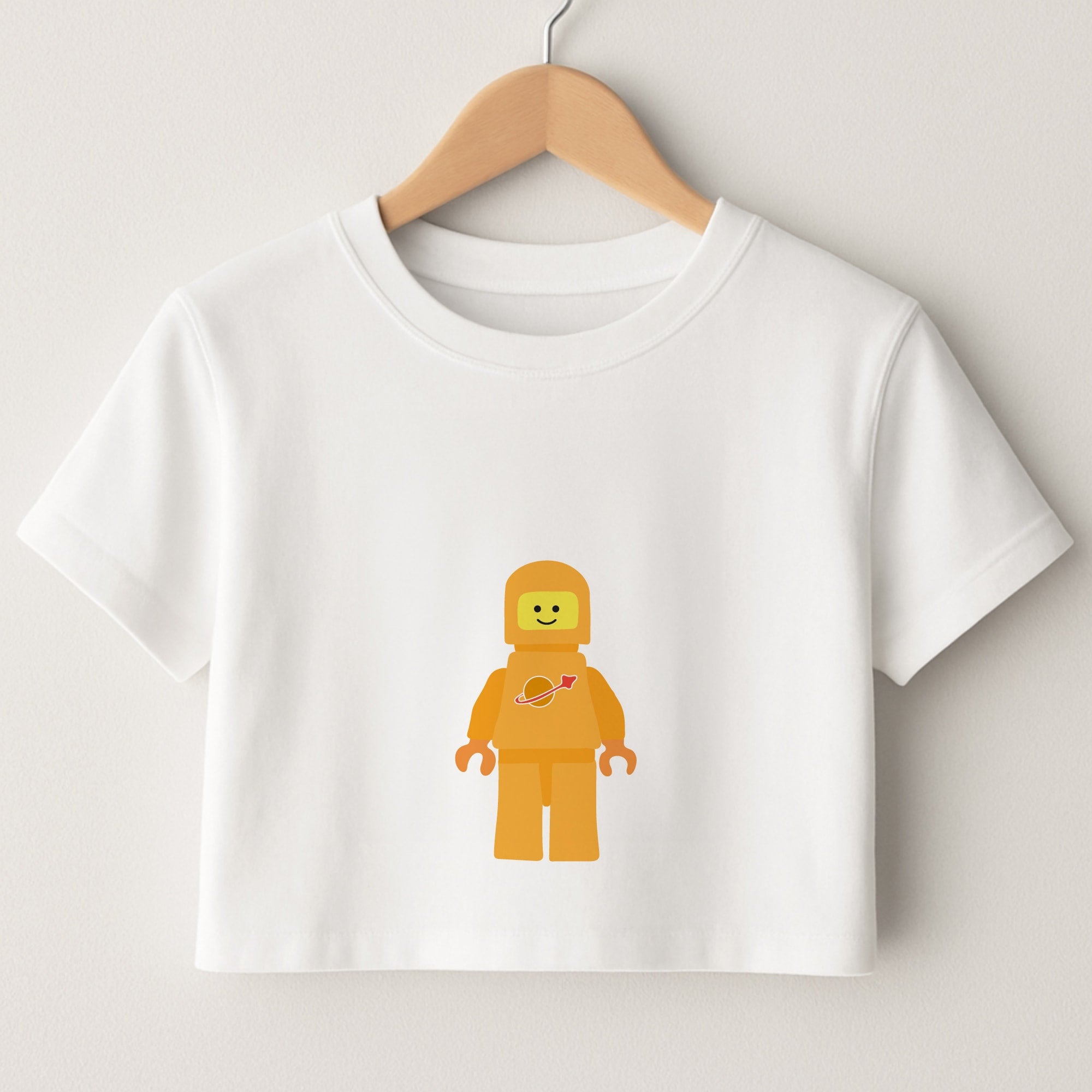 Astronaut - Bricks Crop Top