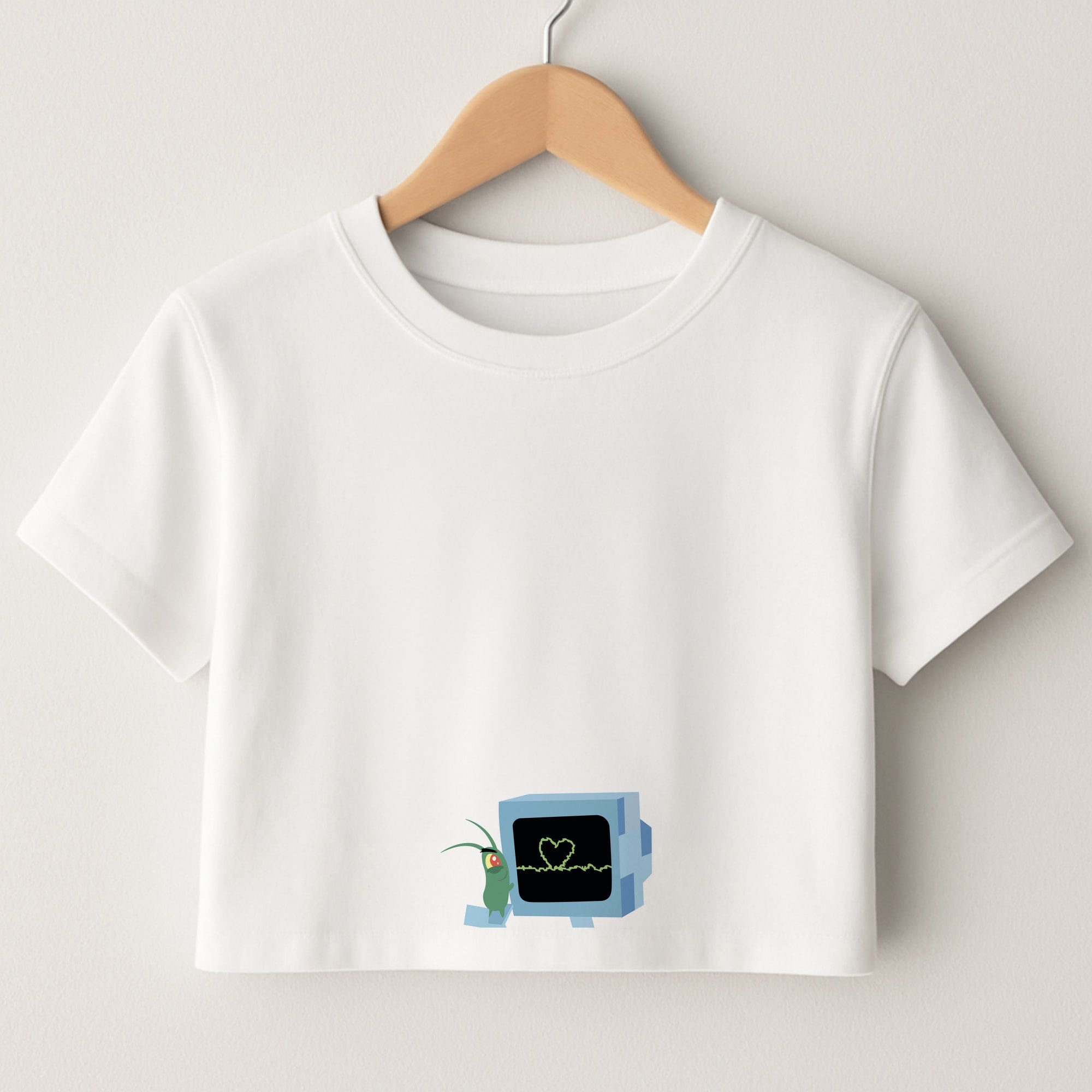 Plankton And Karen Crop Top