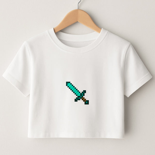 Diamond Sword - Mining Crop Top