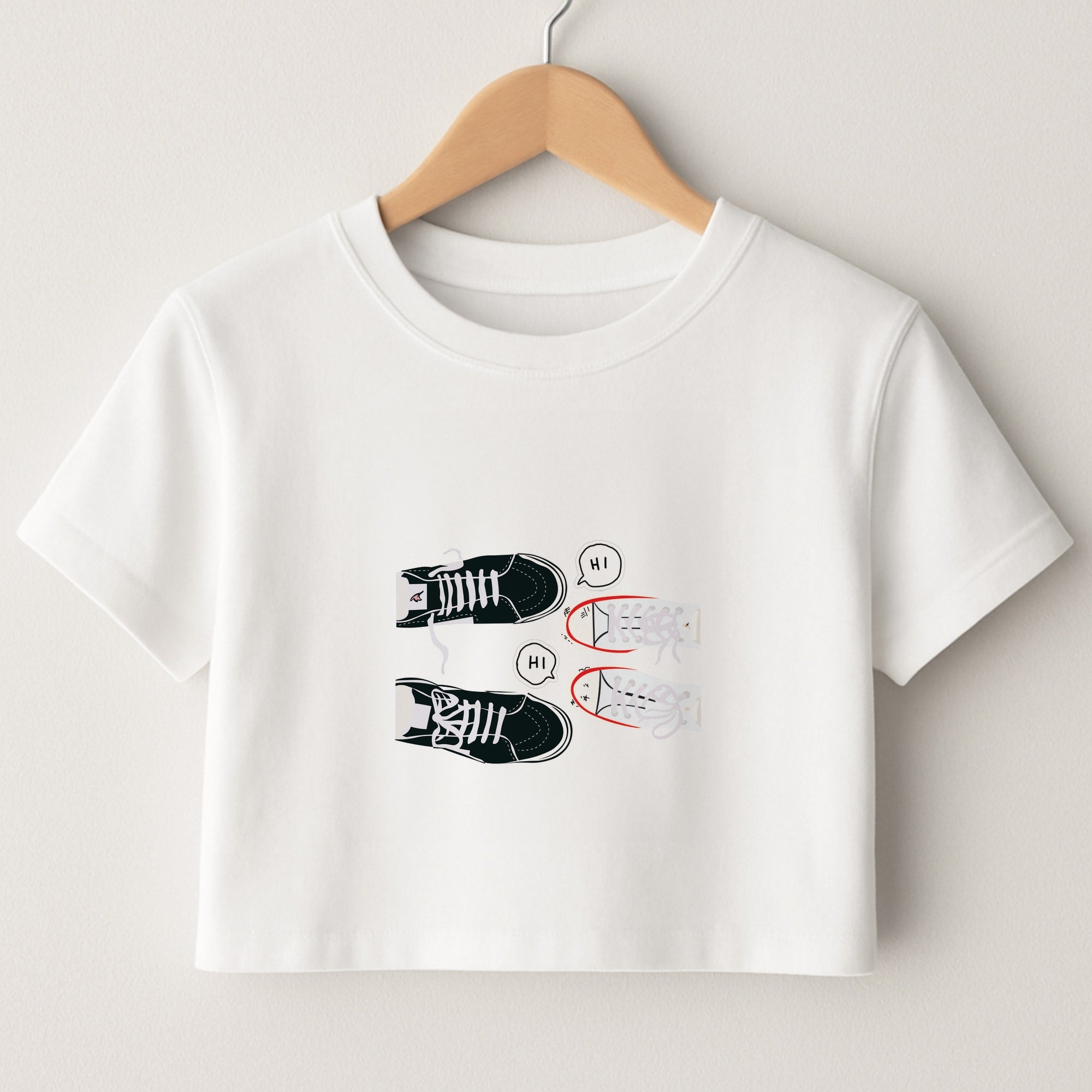 Hi - Heart TV Crop Top
