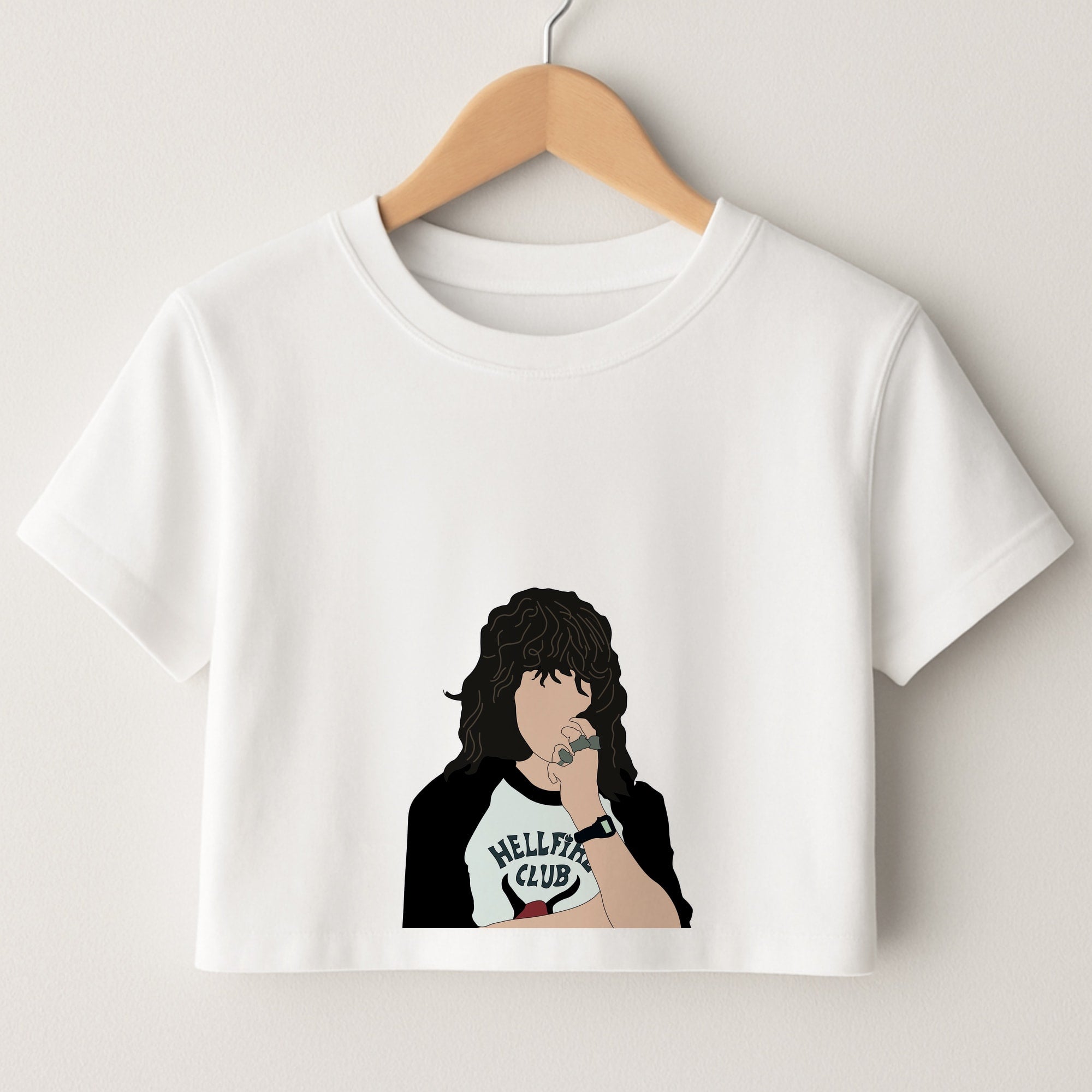 Eddie Munson Hellfire Crop Top