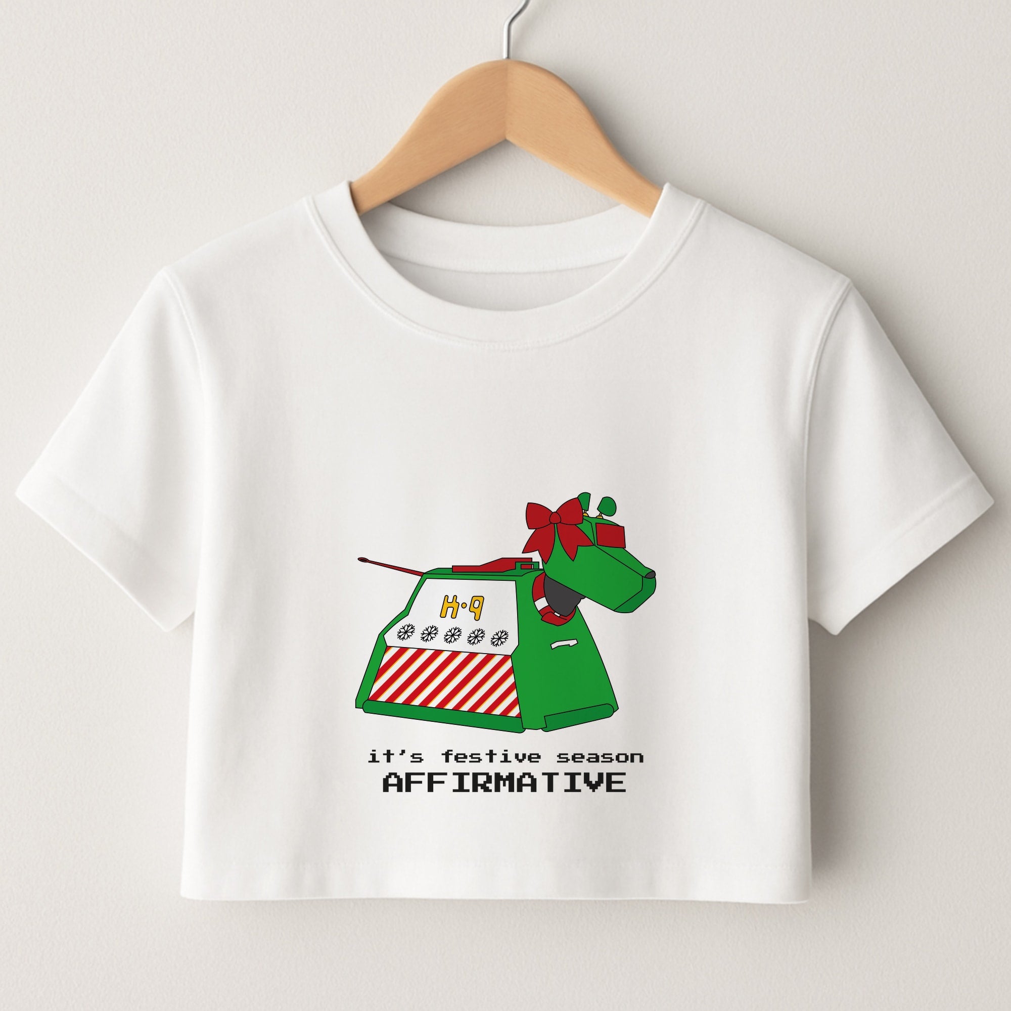 K9 Festive Season - Doctor Who Crop Top