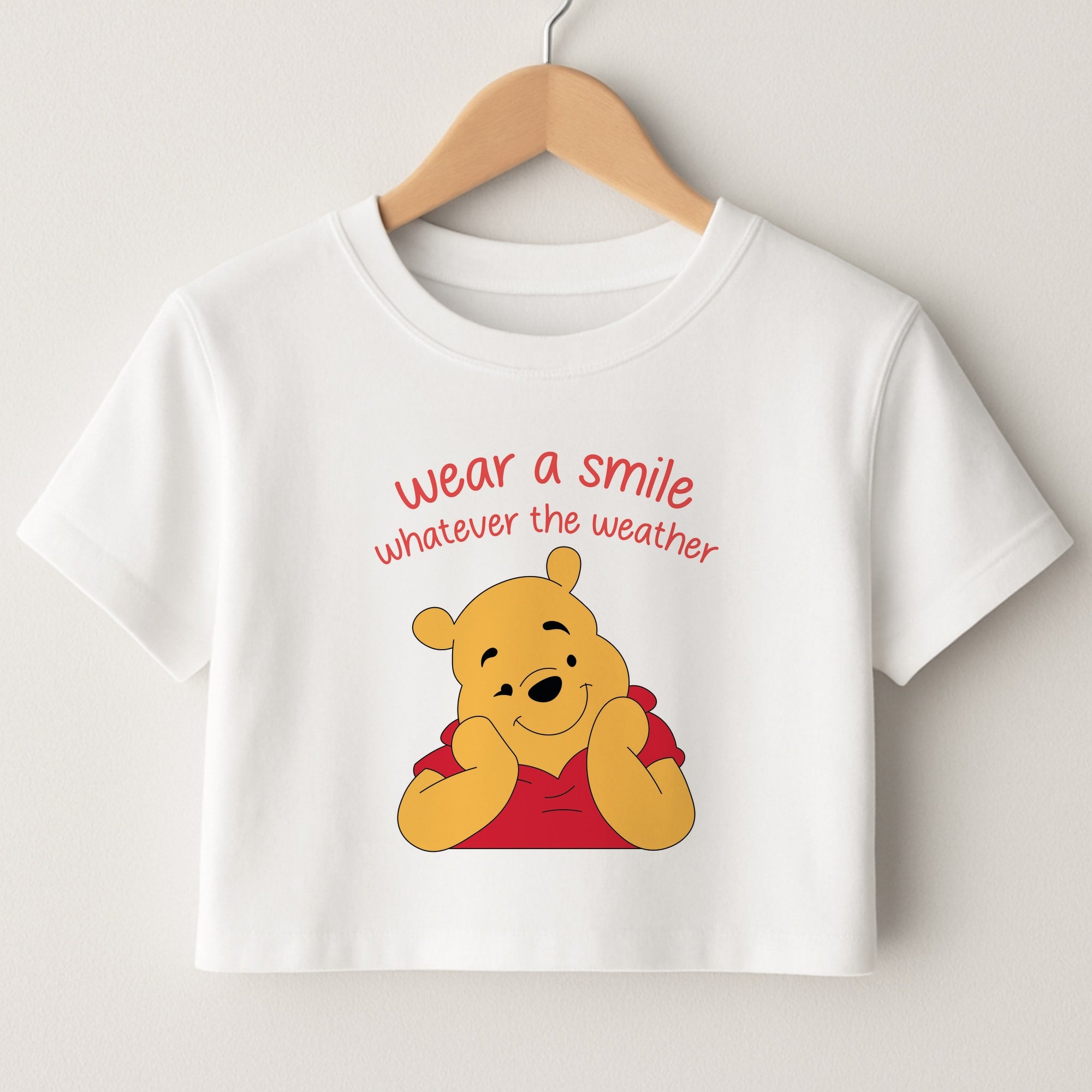 Wear A Smile Whatever The Weather Crop Top