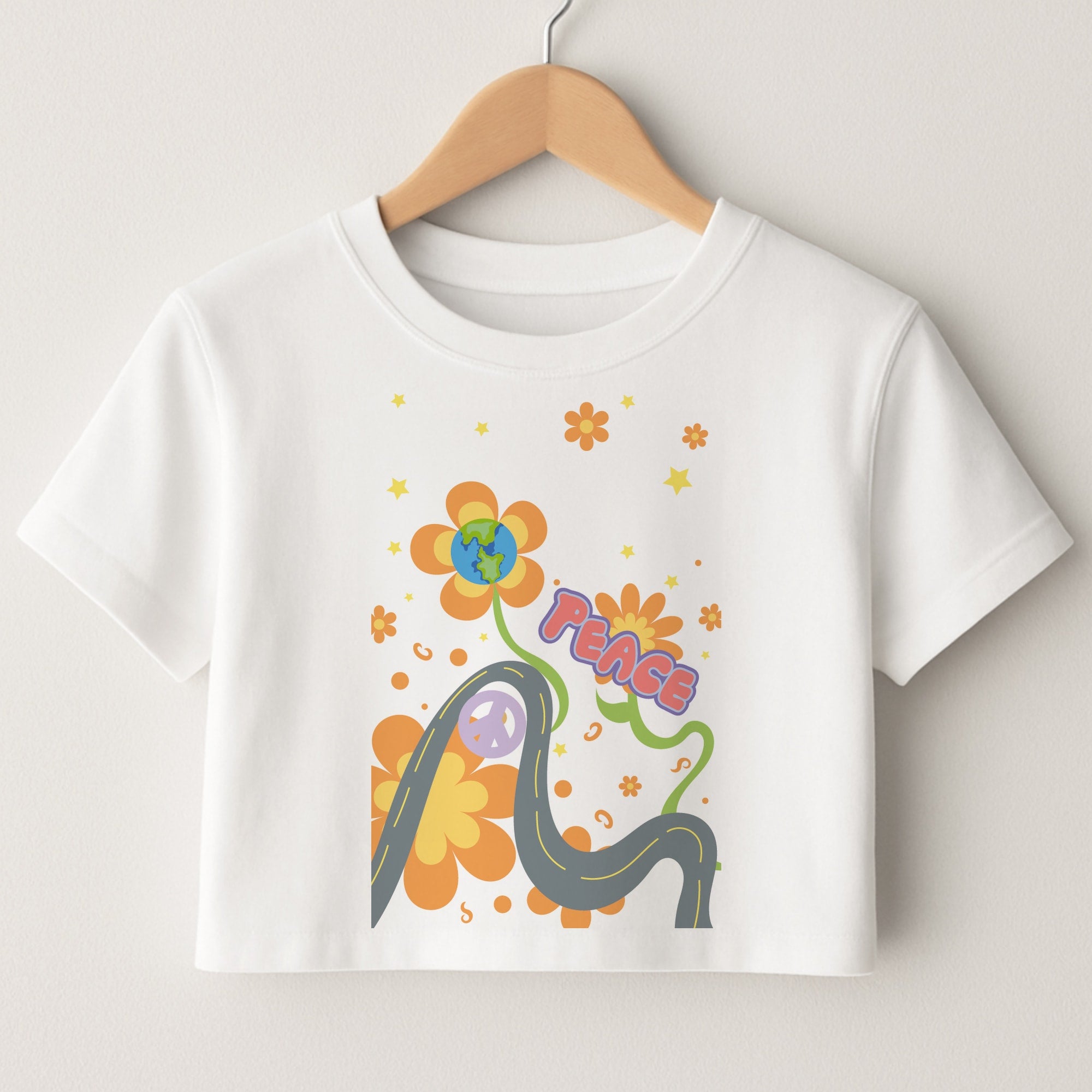 Peace - Cars Crop Top
