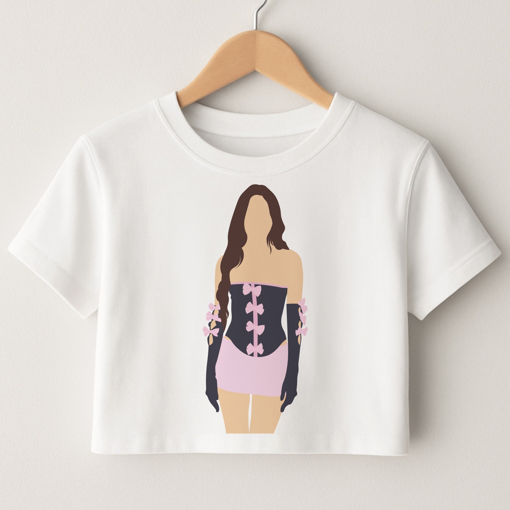 Pink Hearts - Olivia Crop Top